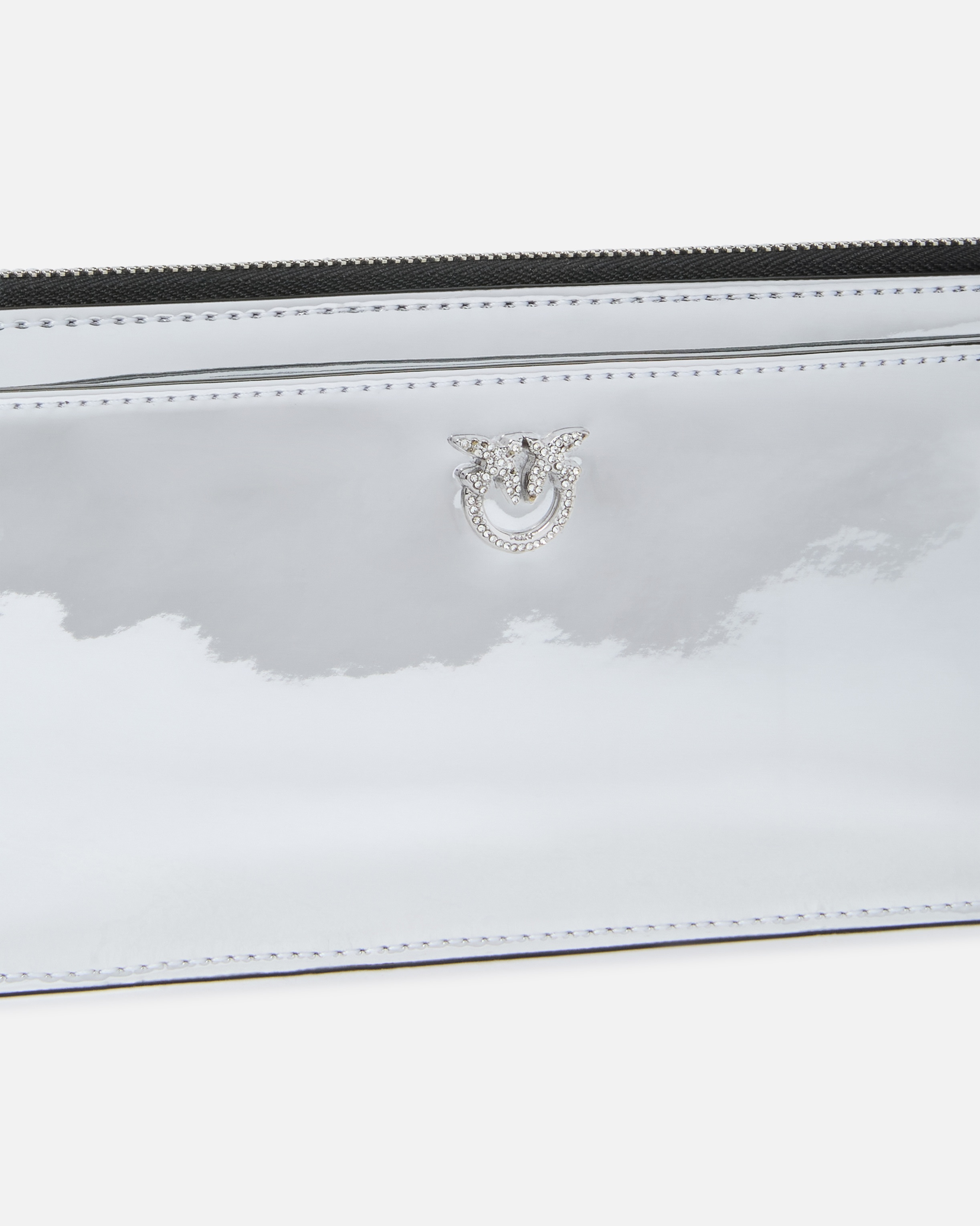 MIRROR EFFECT CARD HOLDER WITH RHINESTONES - 3