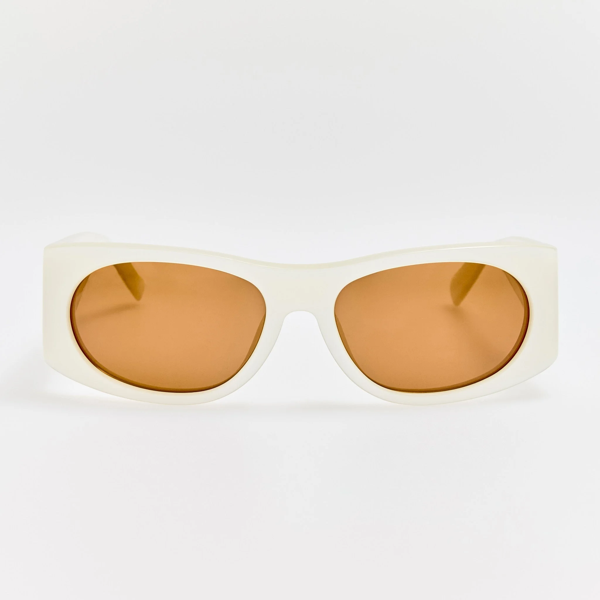 Plage Sunglasses in Metallic White - 1