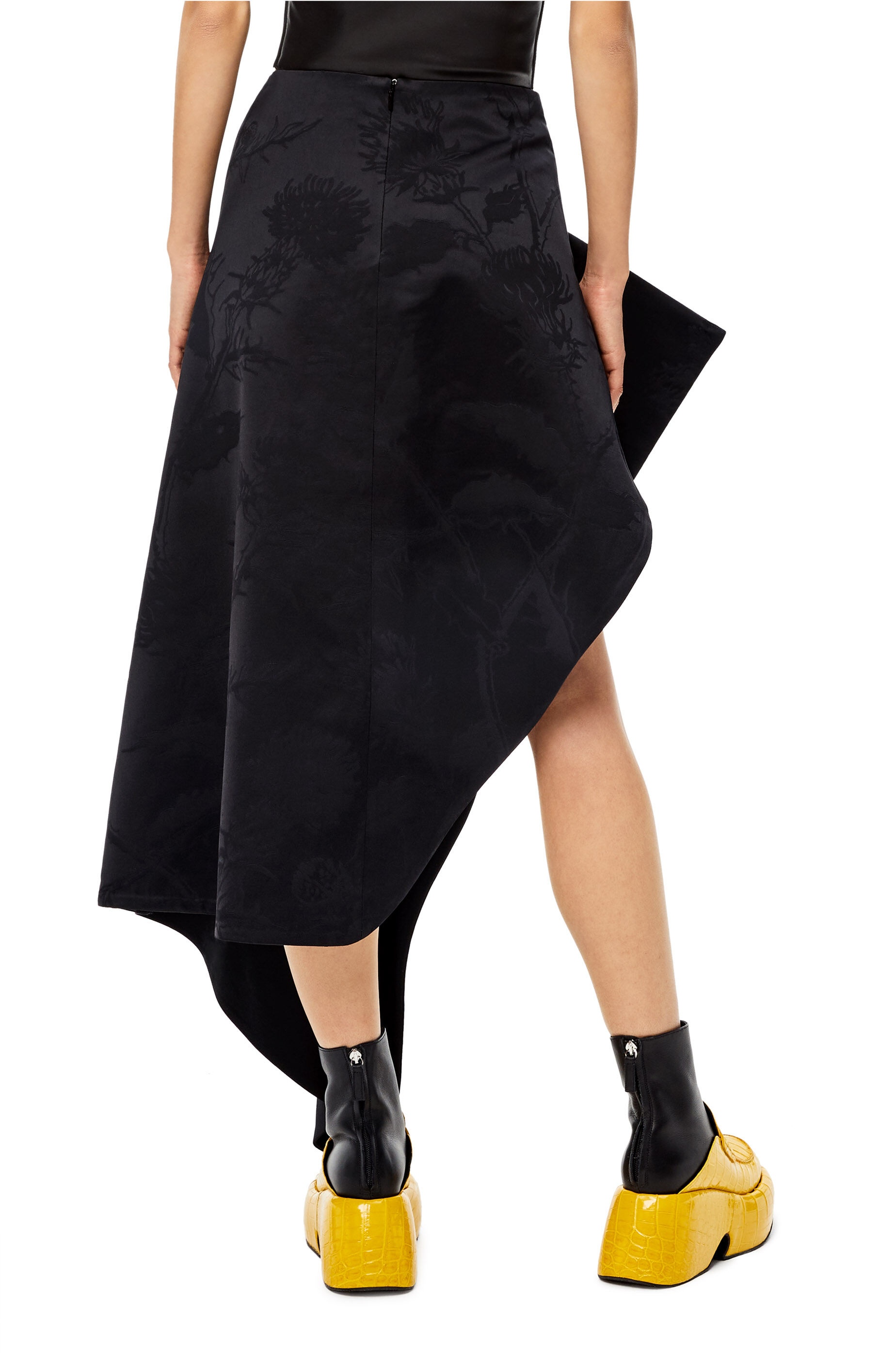 Jacquard asymmetric skirt - 4