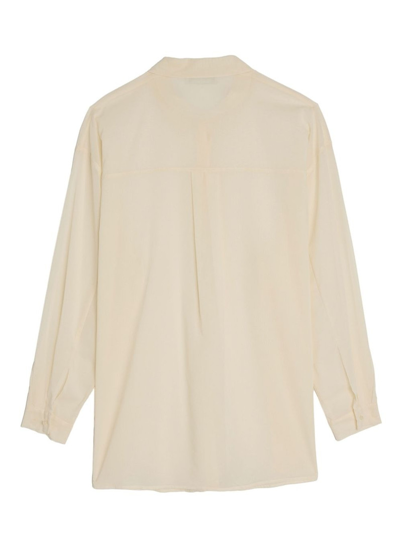 AMOMENTO sheer cotton shirt outlook