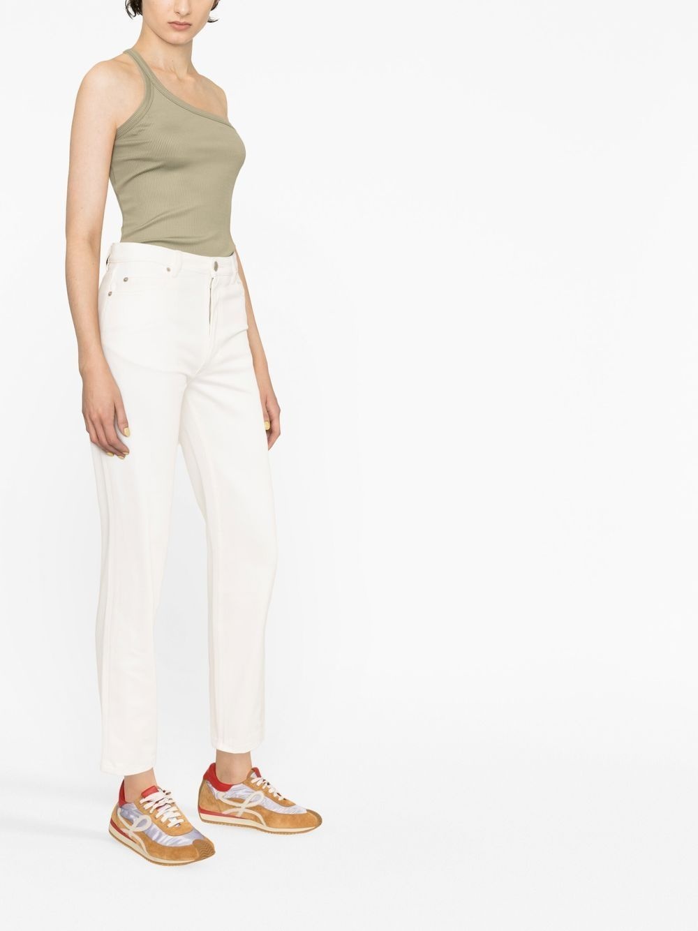 cropped straight-leg jeans - 4