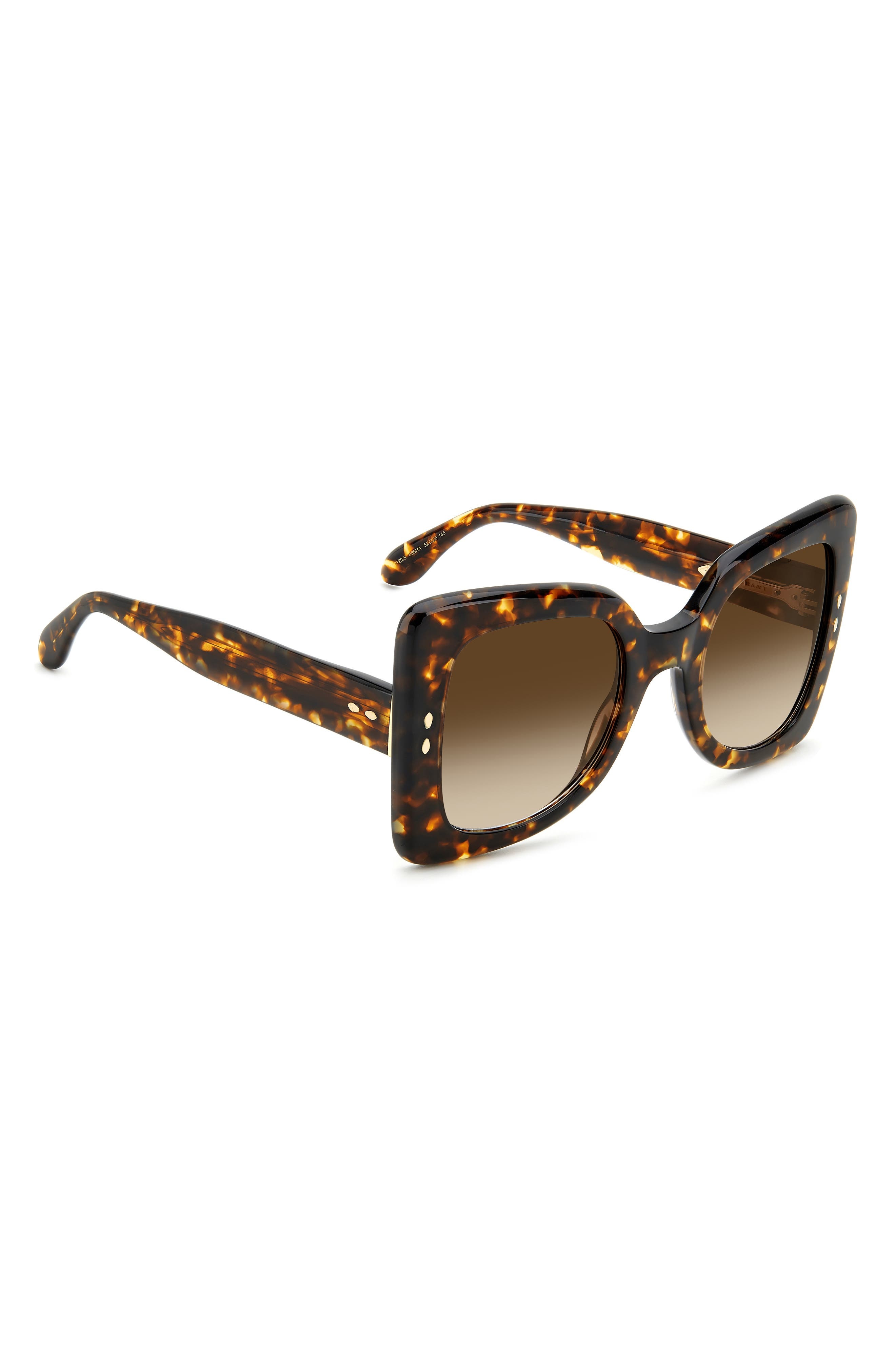 The New 52mm Gradient Square Sunglasses in Havana/Brown Gradient - 4