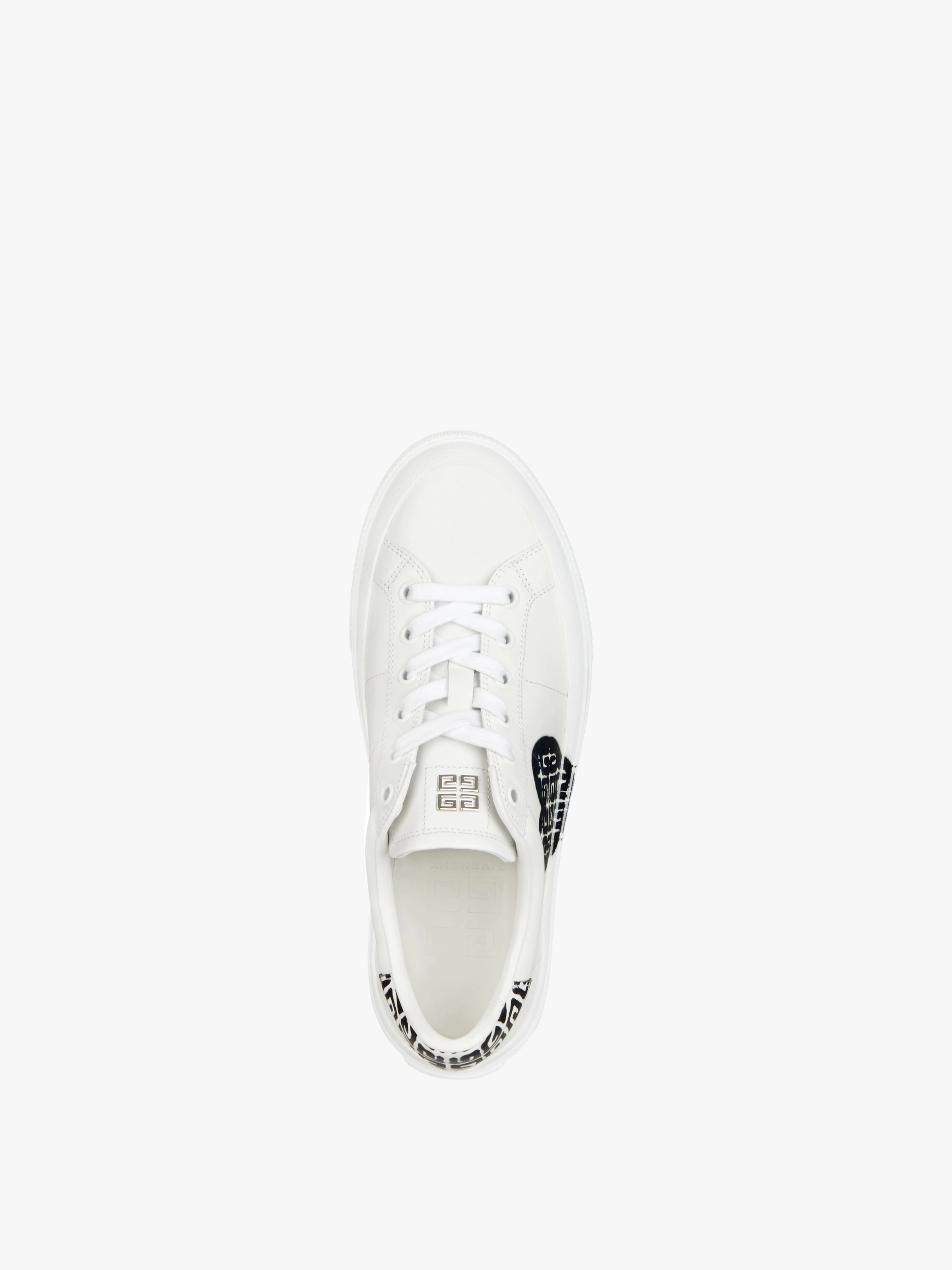 SNEAKERS IN LEATHER WITH TAG EFFECT  4G PRINT - 4