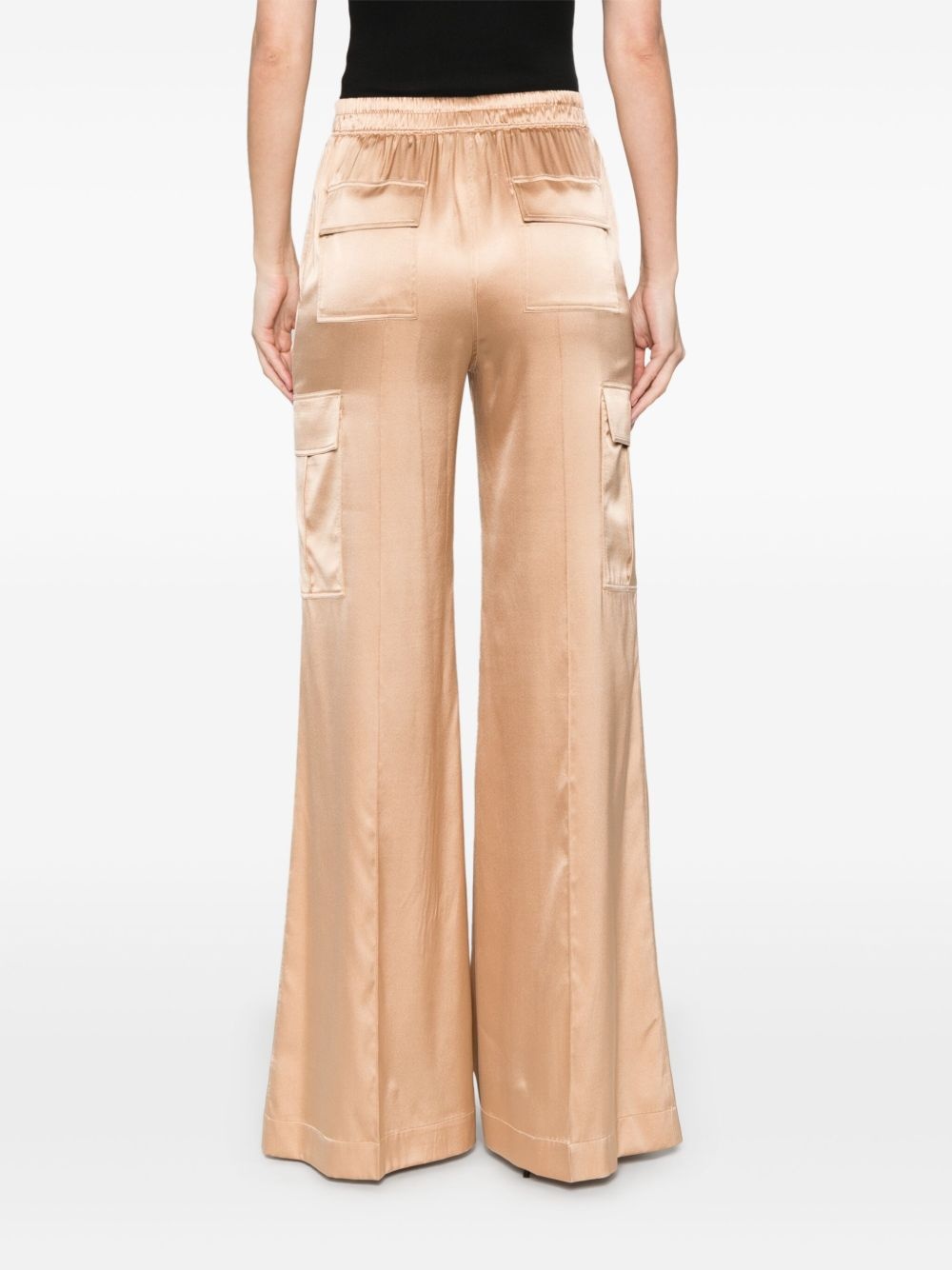 satin cargo pants - 4