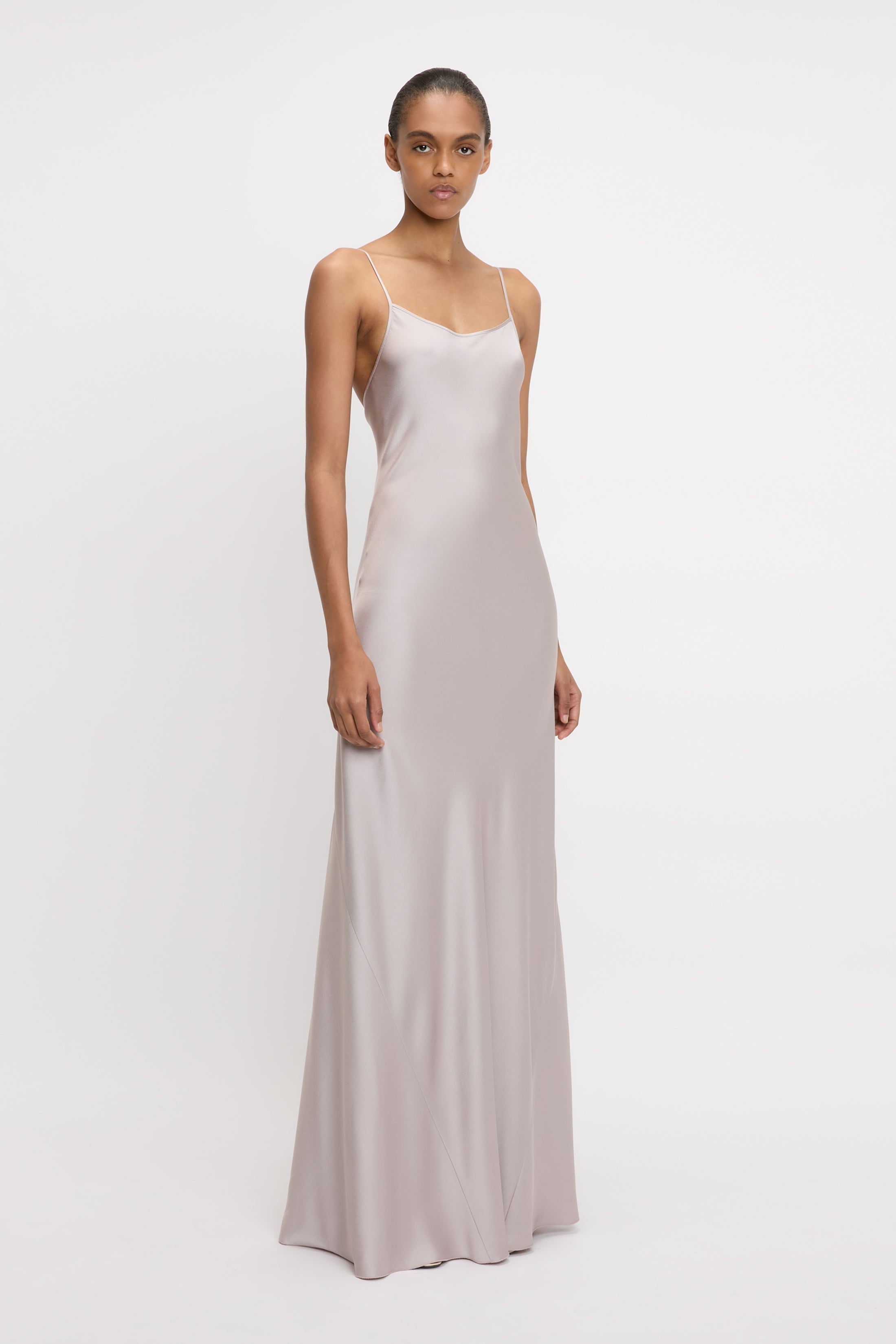Cami Floor-Length Dress In Heather - 4