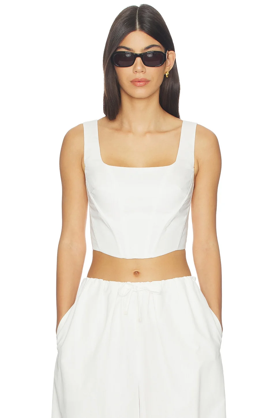 Clio Cotton Bustier Top - 1