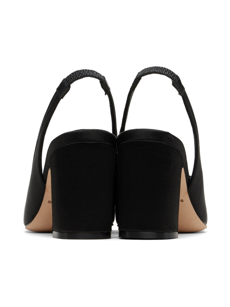 SSENSE Exclusive Black Slingback 75 Heels 2
