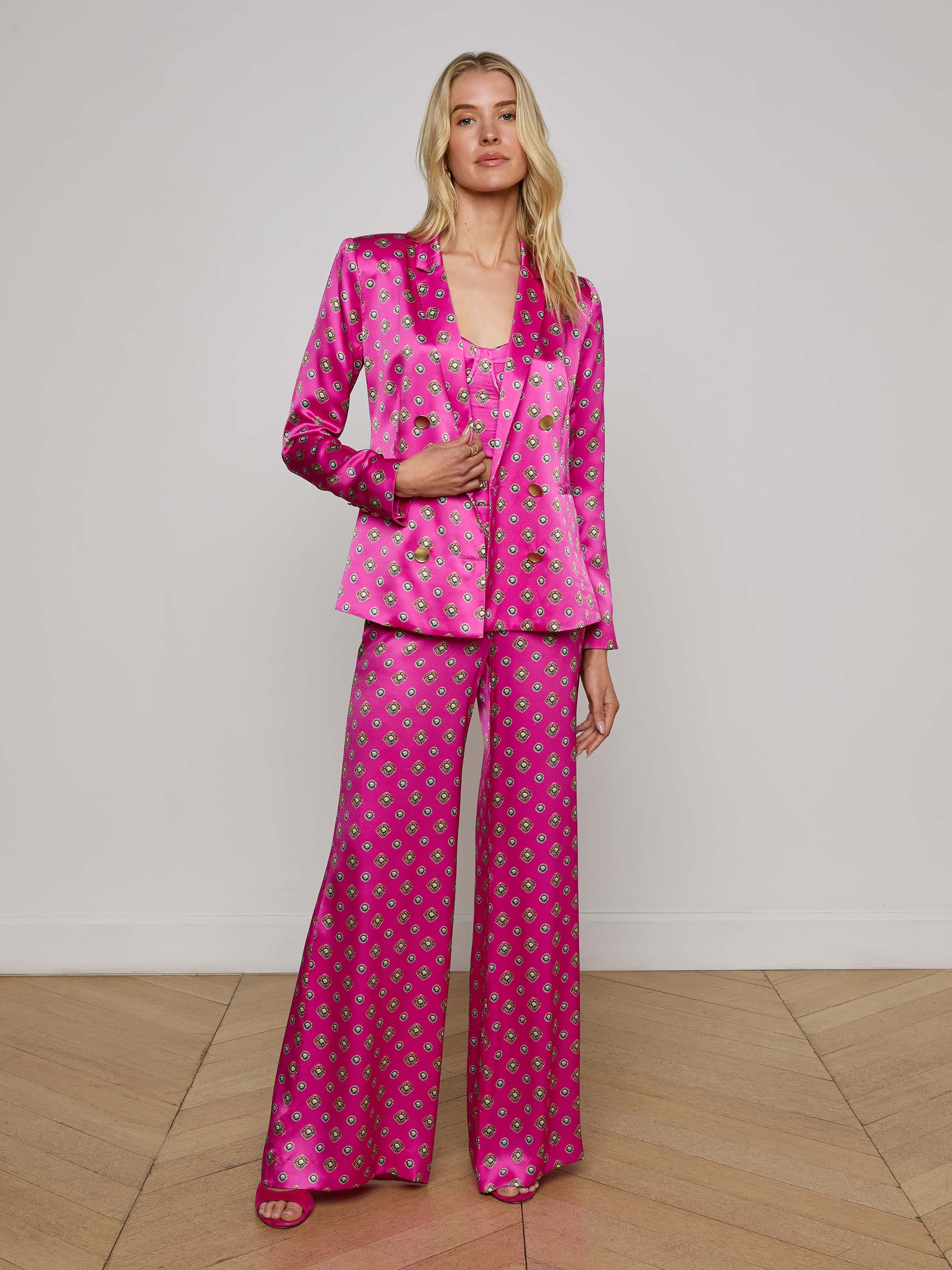 Pilar Silk Wide-Leg Pant - 2