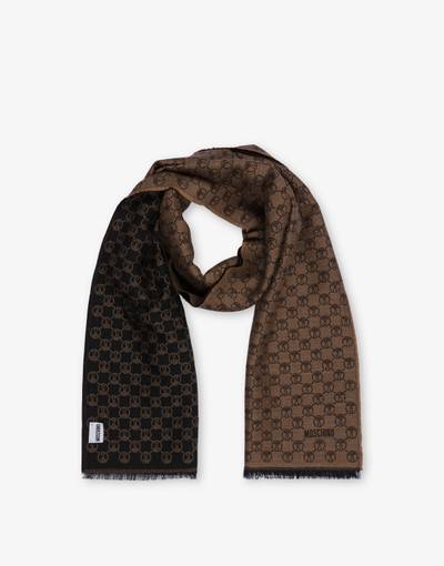 Moschino SCARF WITH ALL-OVER DOUBLE QUESTION MARK DETAIL outlook