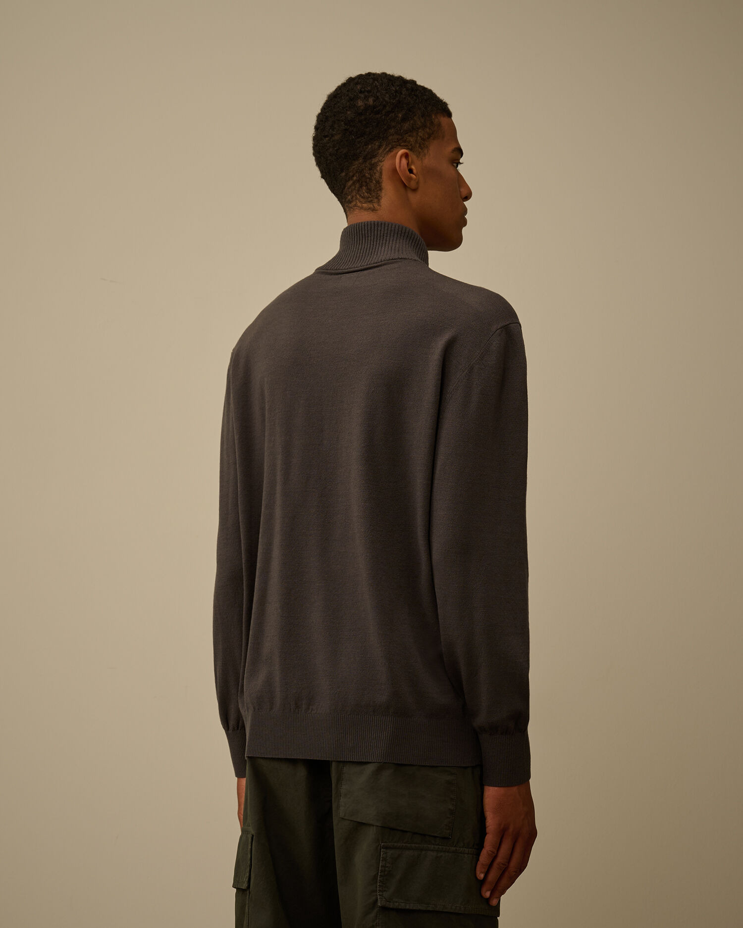 Extrafine Merino Wool Half Zip Sweater - 4