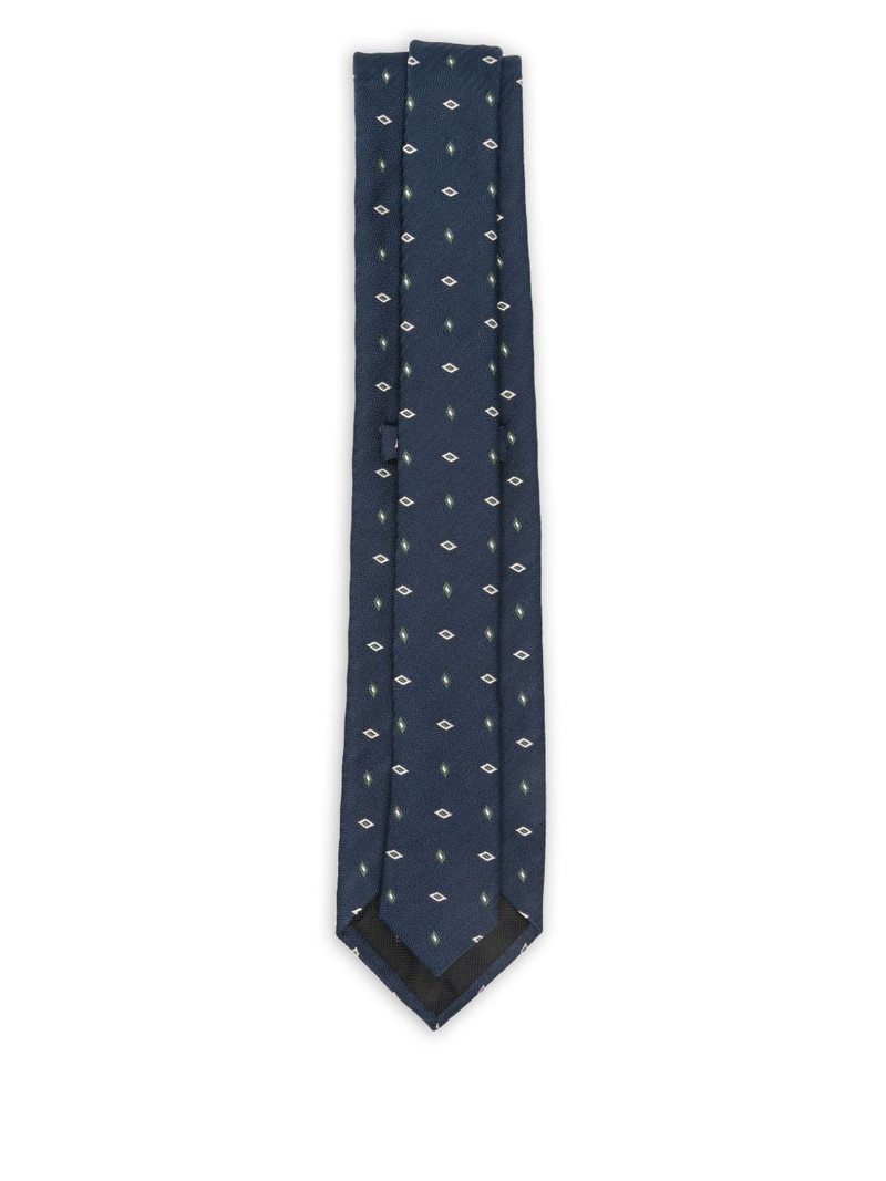 Brioni diamond-pattern tie outlook