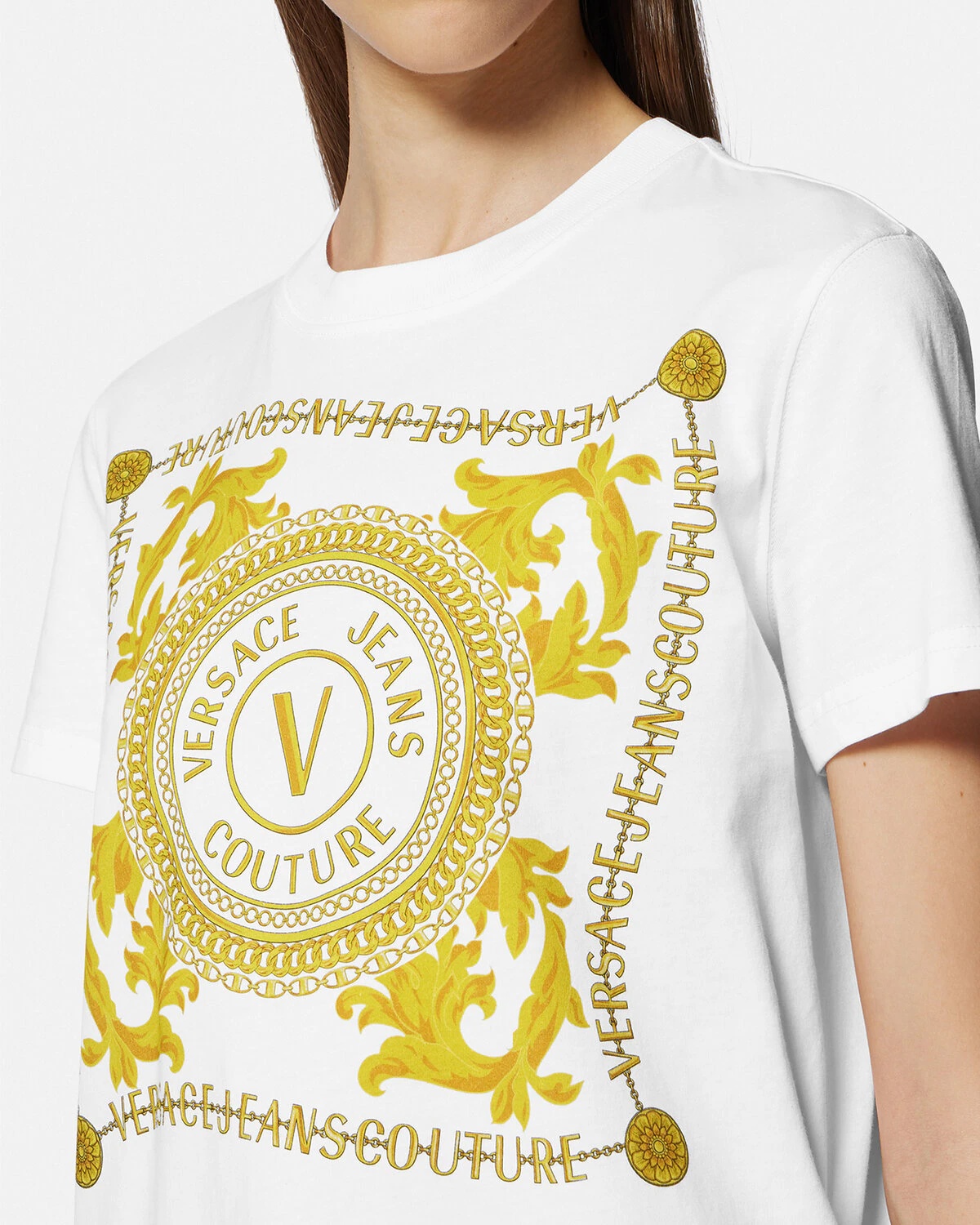 Versace Jeans Couture V-Emblem logo-print Shirt - Farfetch