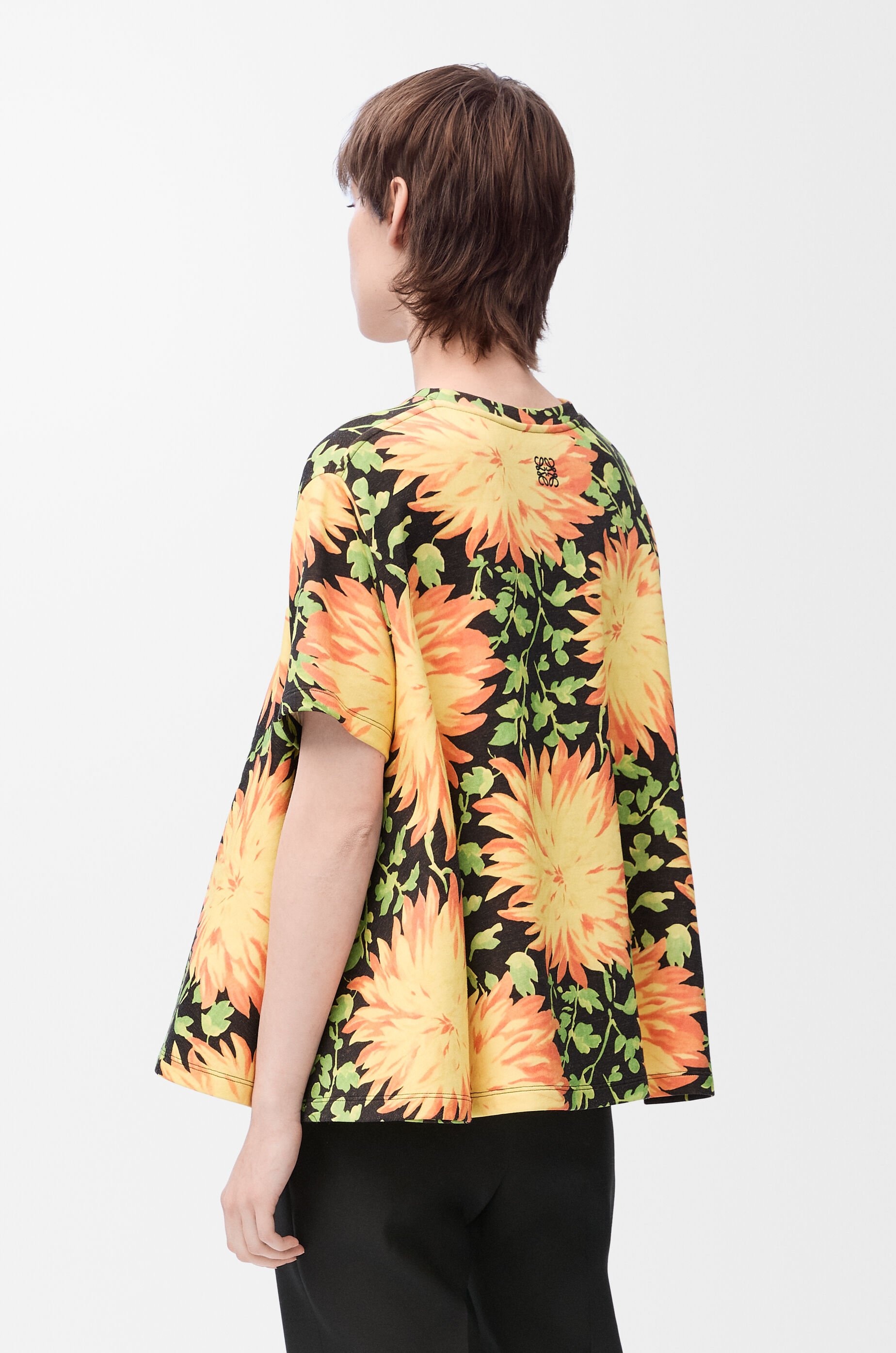Trapeze top in cotton blend - 4