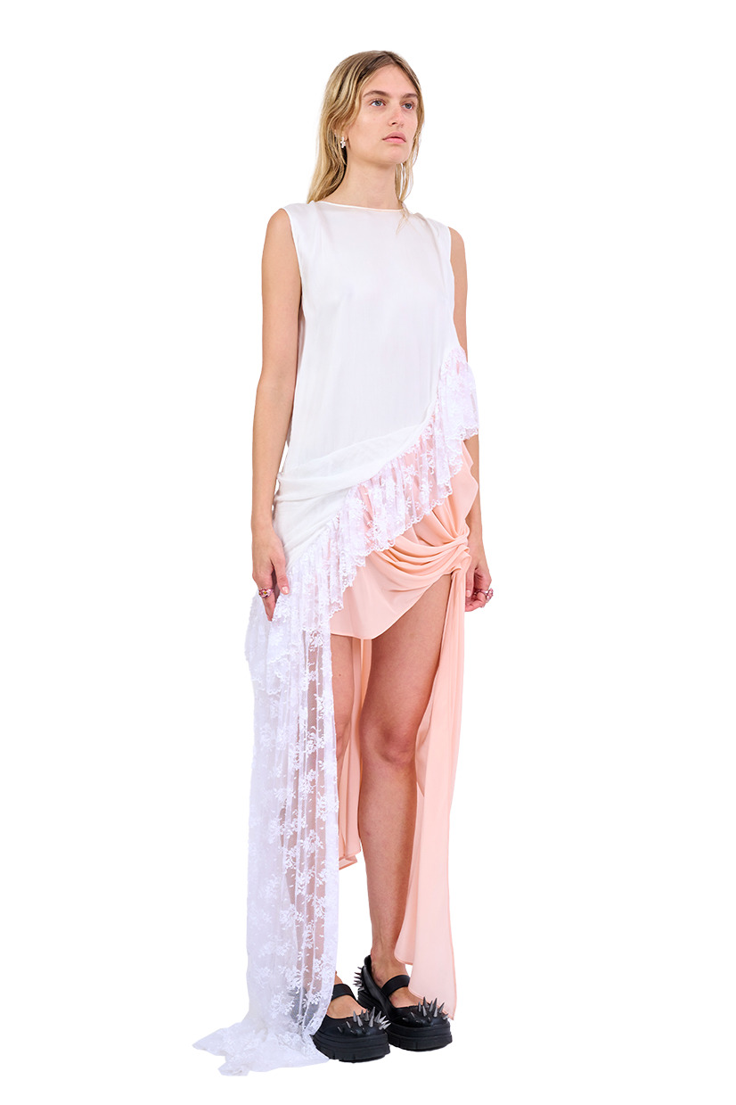 WHITE MELON FANNY DRESS - 3