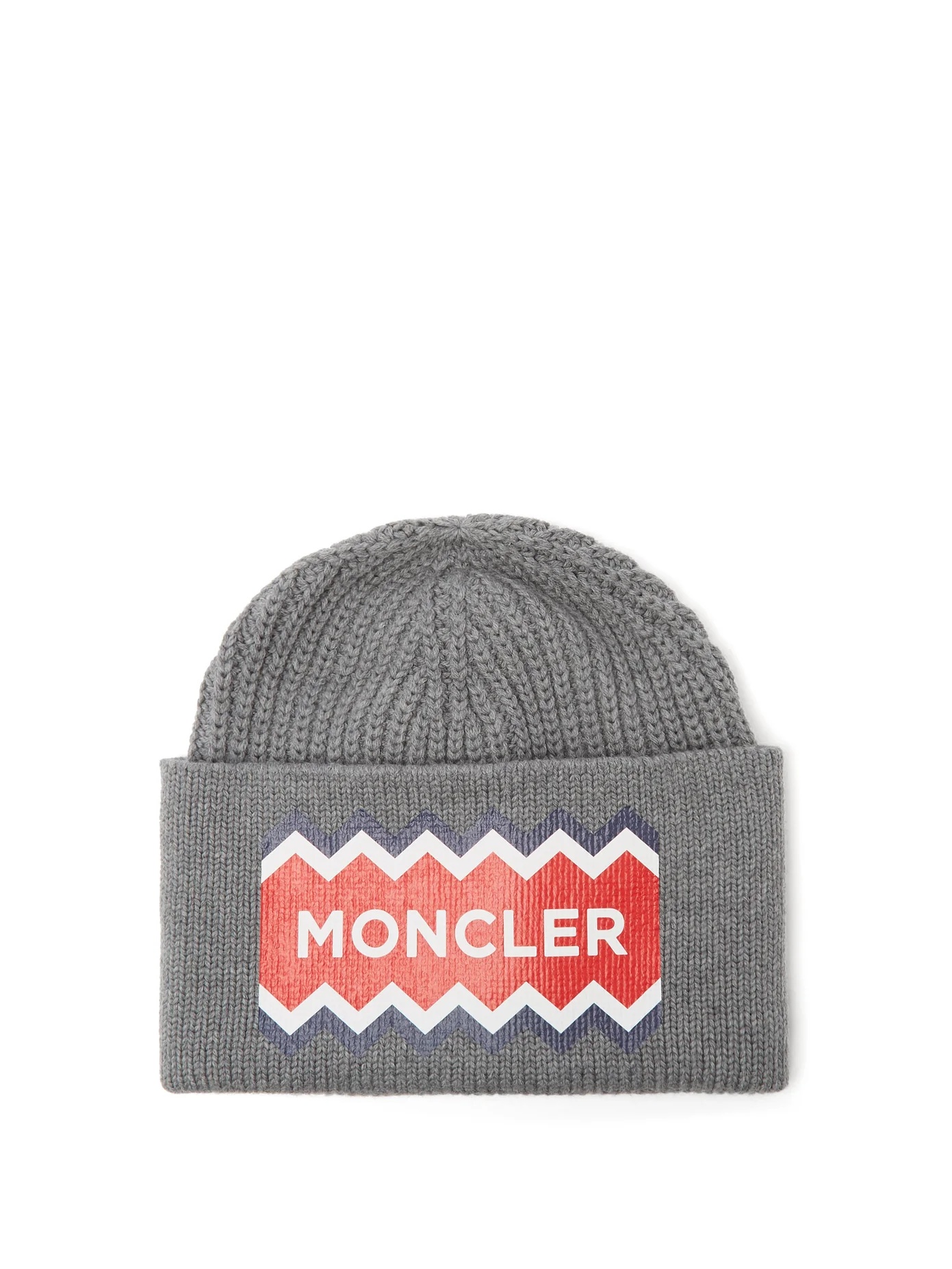 Logo-print wool beanie hat - 1