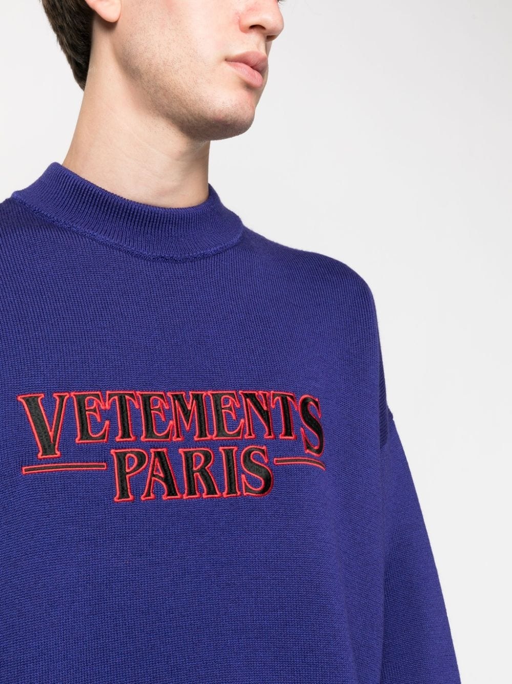 logo-appliquÃ© merino jumper - 6