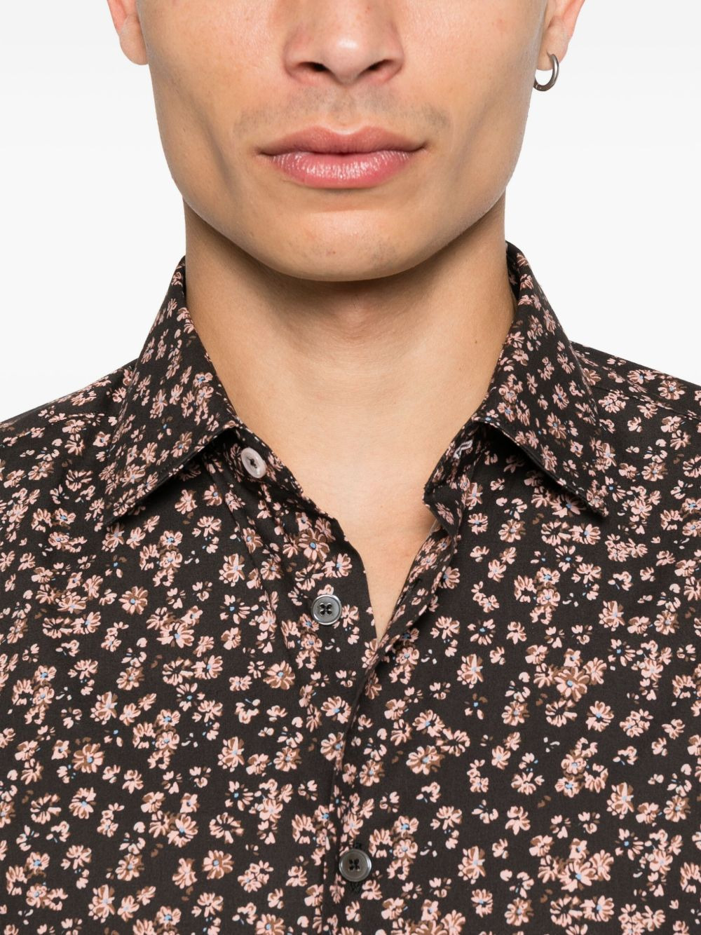 floral-print shirt - 5