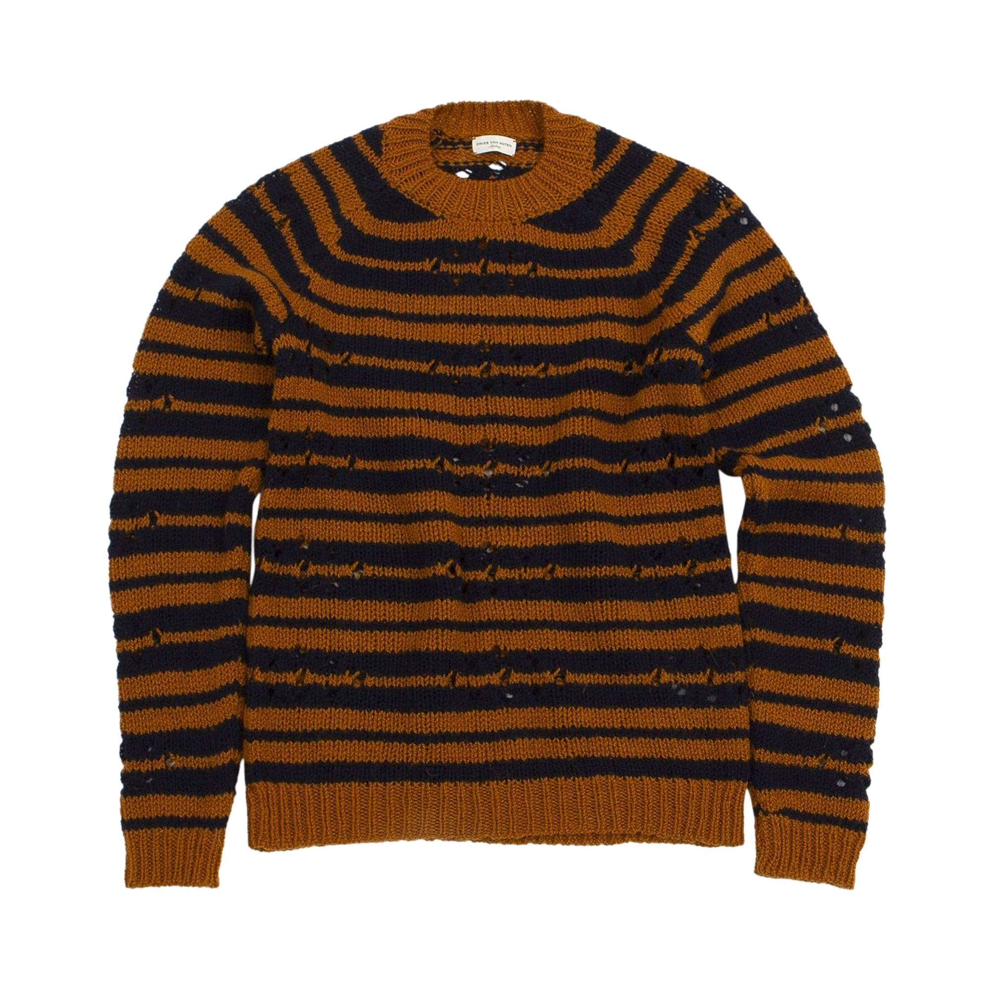 Dries Van Noten Mendal Sweater 'Mint/Brown' - 1