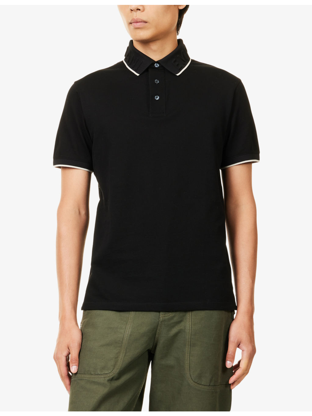 Embossed-Logo Cotton-Pique Polo Shirt - 3