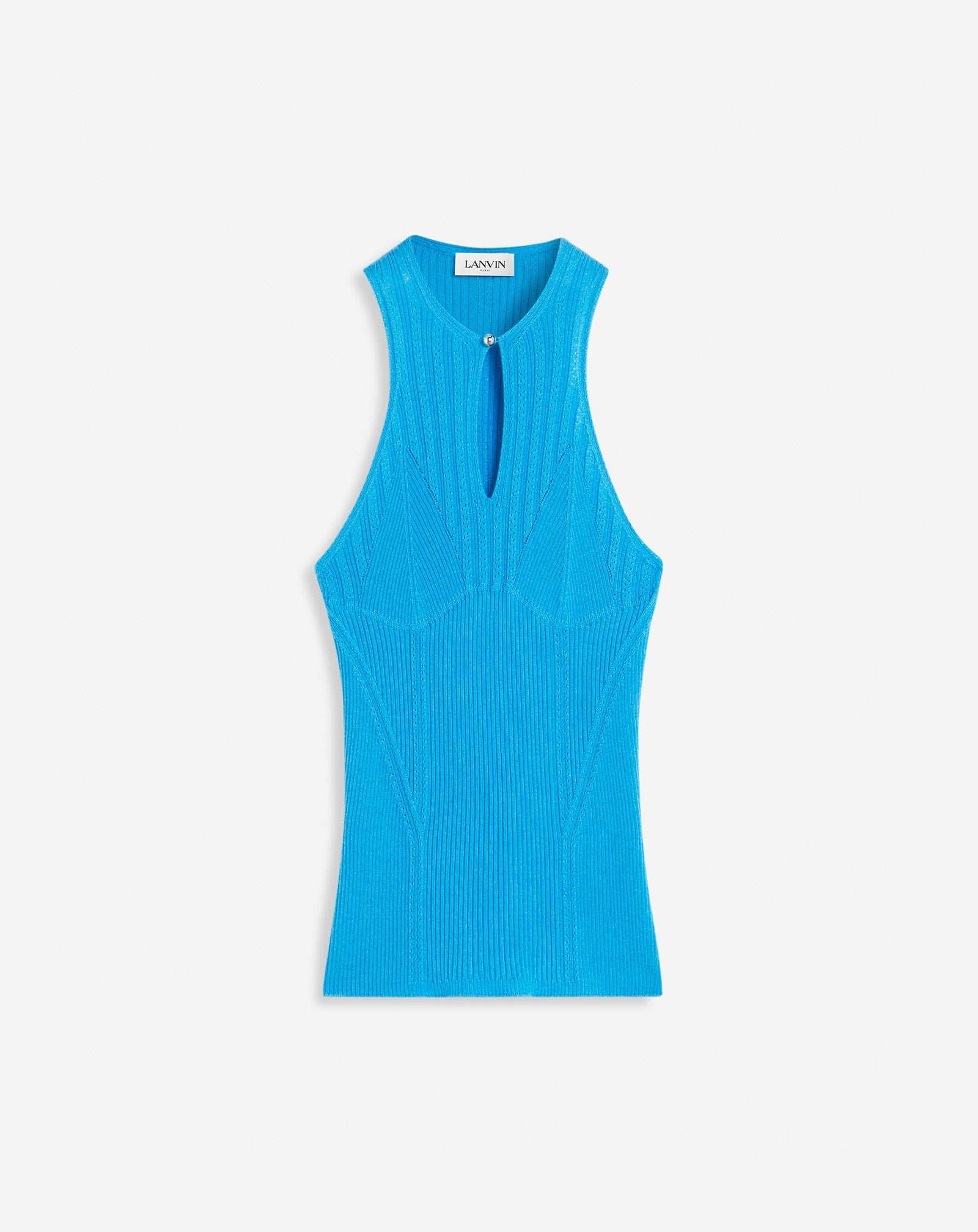 SLEEVELESS TOP WITH BACK COLLAR - 1