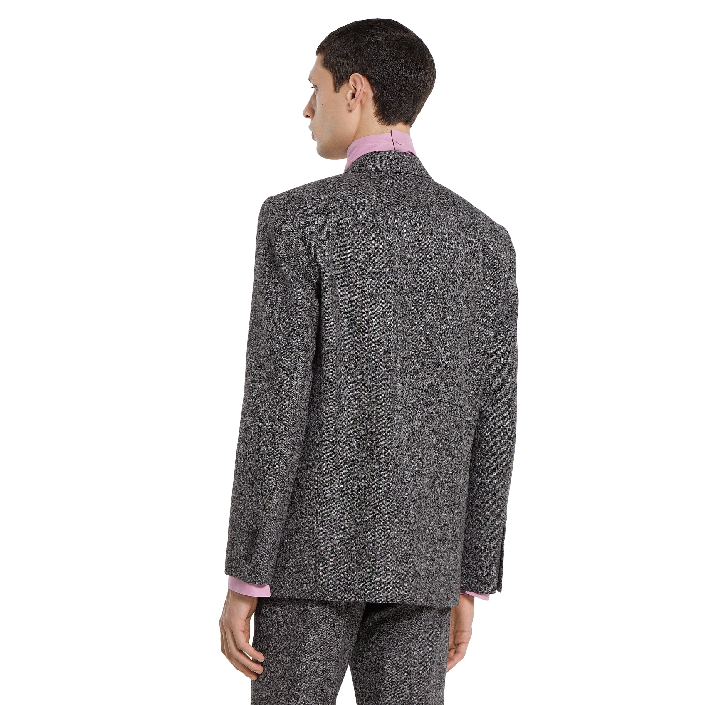 Wool mouliné jacket - 4
