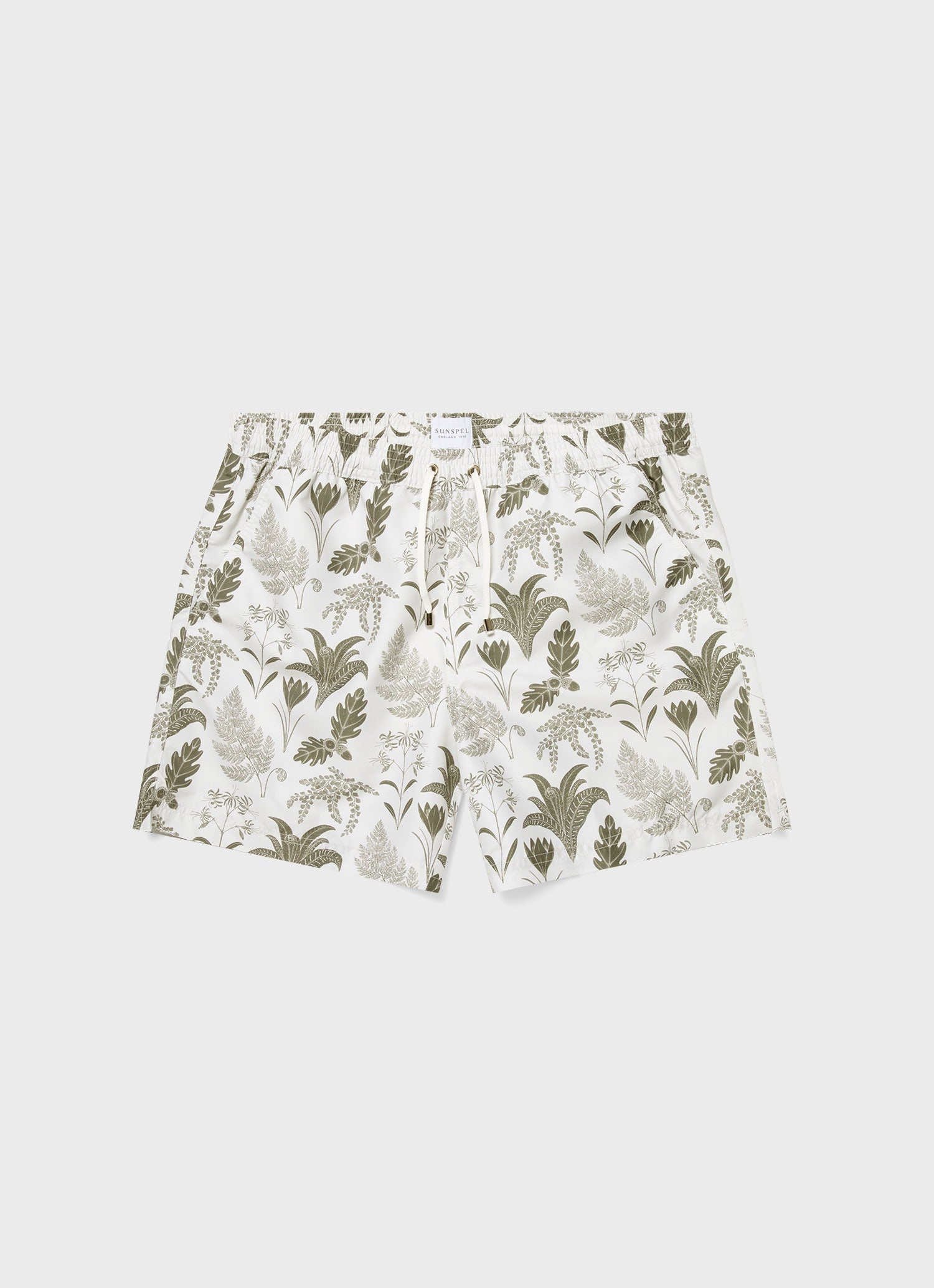 Leaf Print Swim Short - 1