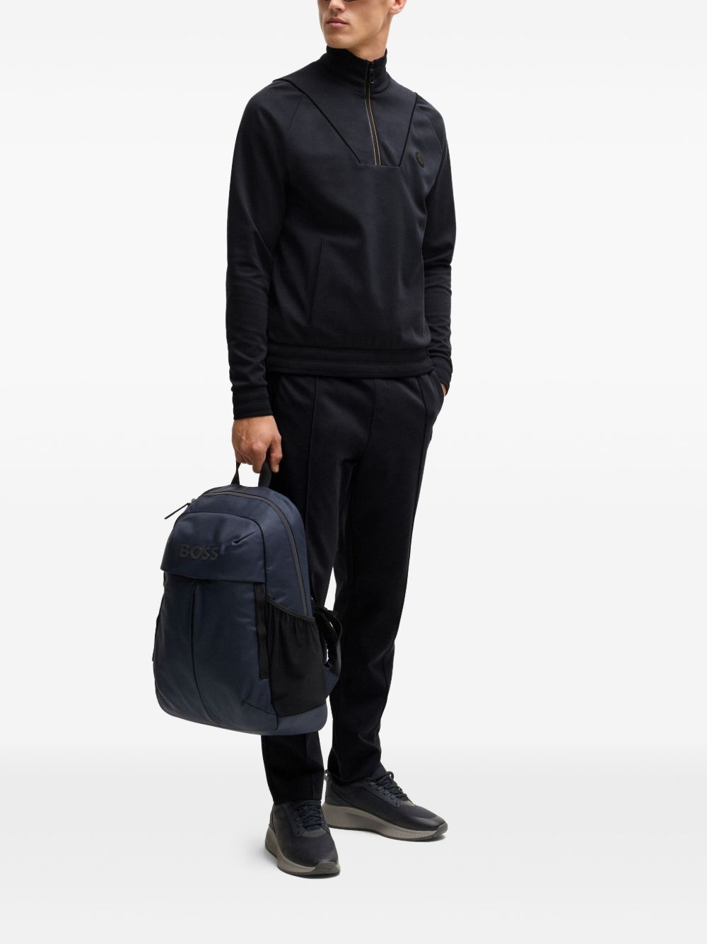 appliqué zip-up sweatshirt - 2
