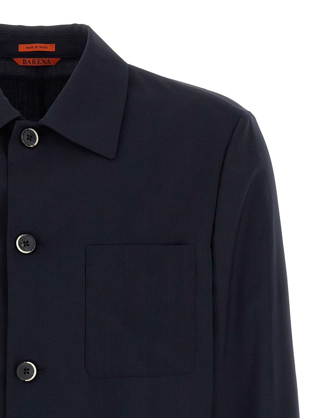 button-cuffed wool overshirt - 4