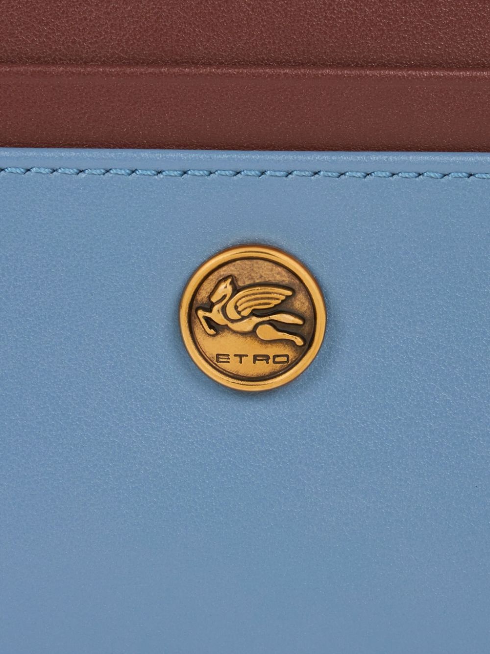 two-tone leather cardholder - 3