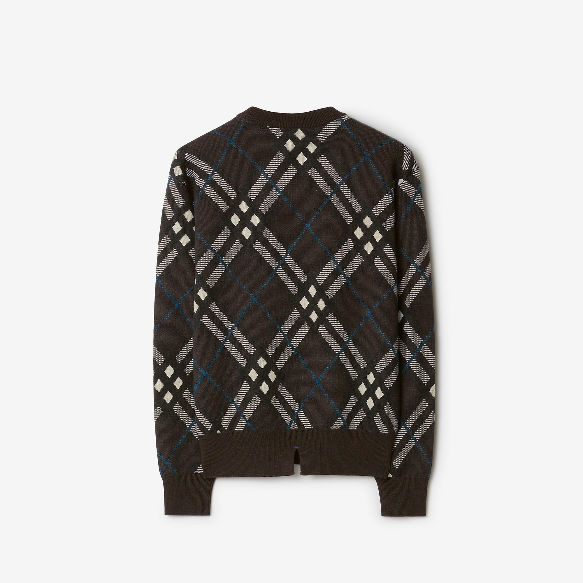 Check Wool Blend Sweater - 5