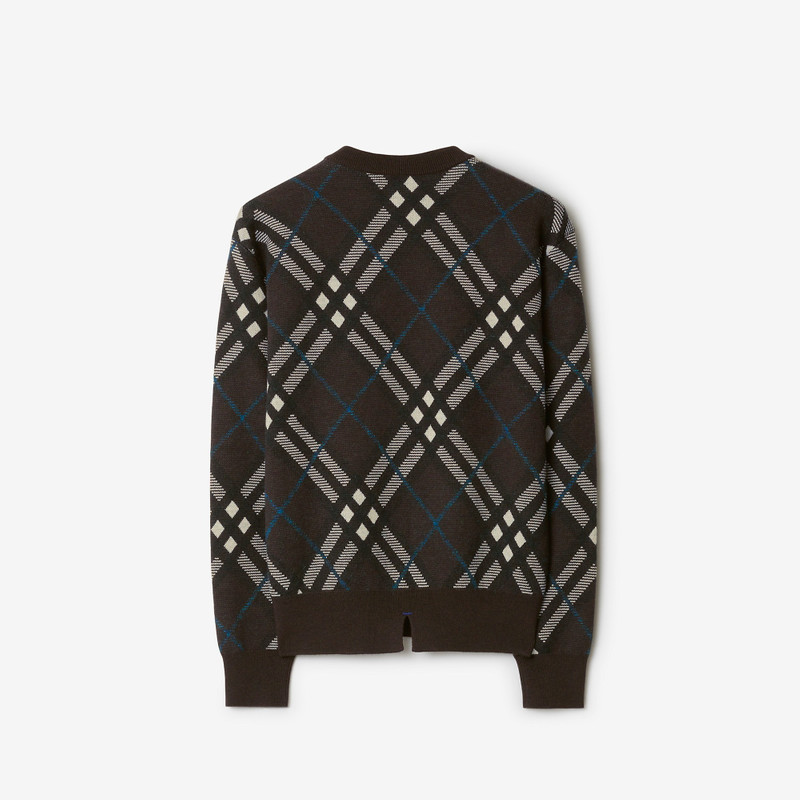 Check Wool Blend Sweater 5