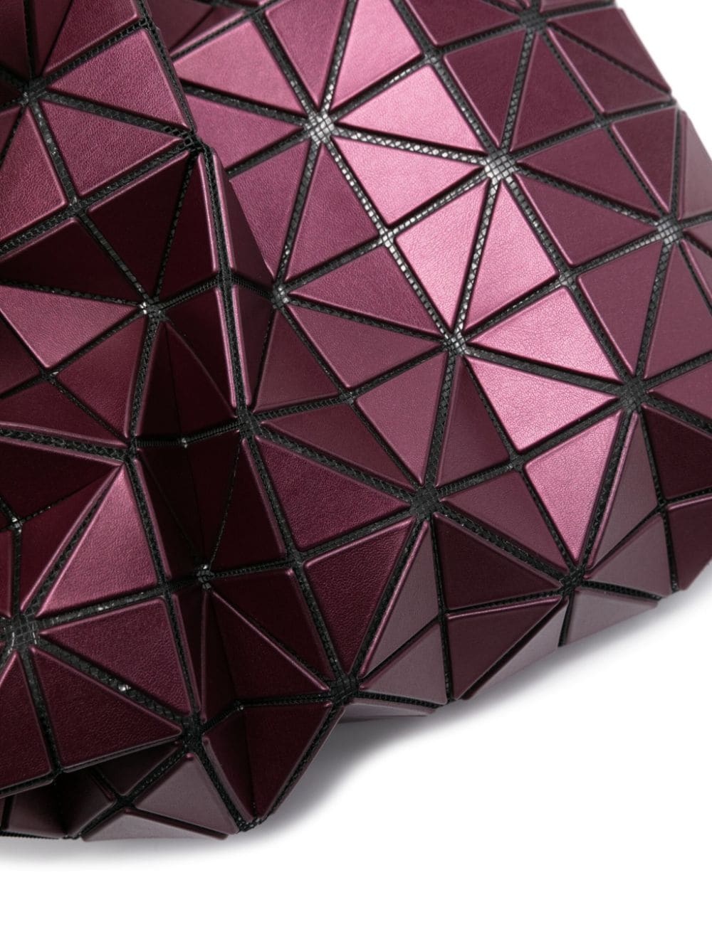 geometric-panelled baguette metallic Bag - 4