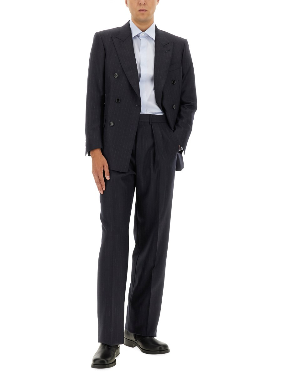 WOOL PINSTRIPE JACKET - 2
