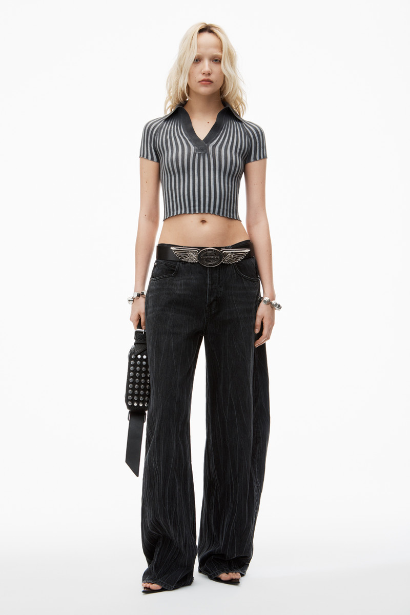 Alexander Wang Polo Pullover in Superfine Cotton outlook