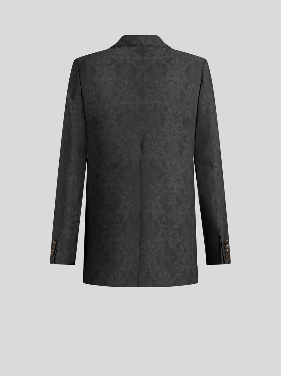 WOOL JACQUARD JACKET - 2