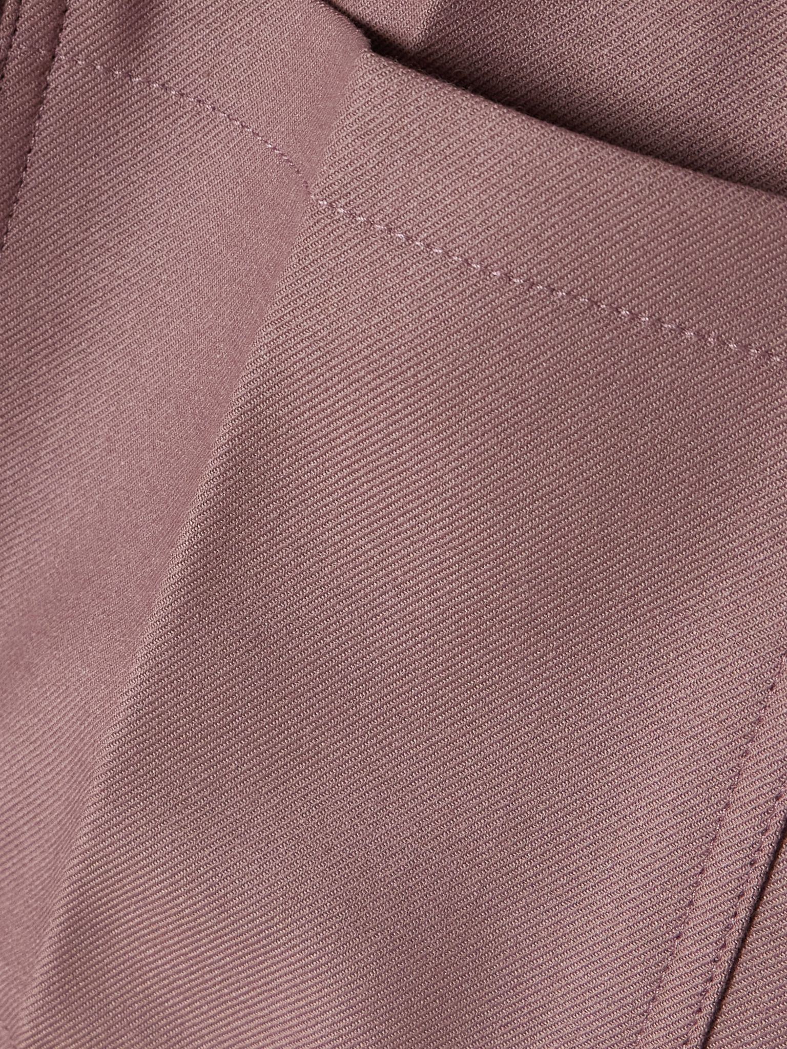 Alina twill wide-leg pants Lilac - 4