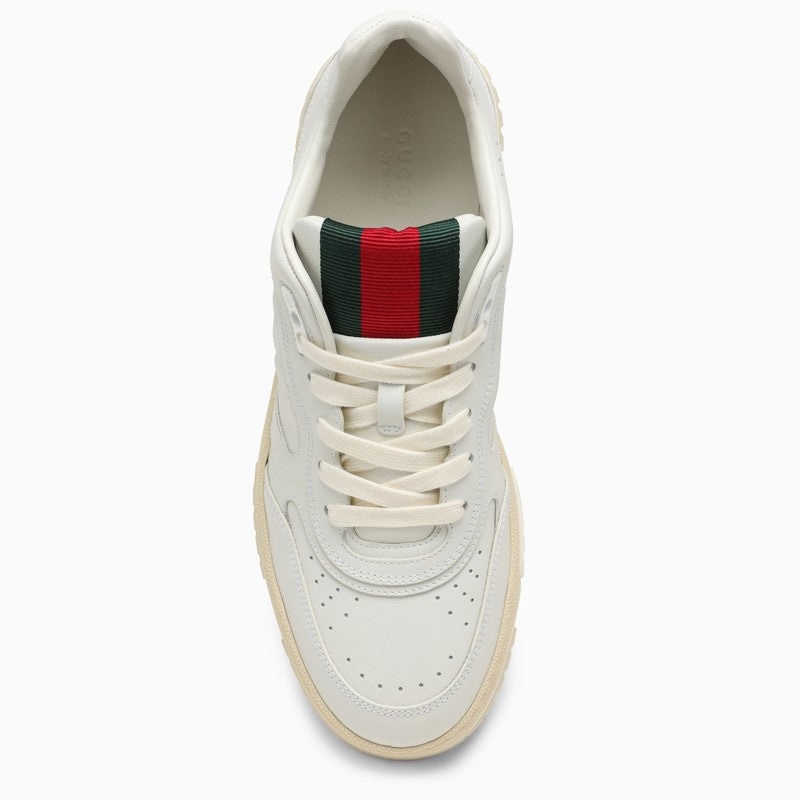 Gucci Re-Web Sneaker White Leather Women - 3
