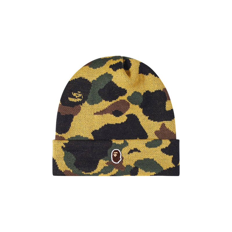 BAPE 1st Camo Knit Cap 'Green' - 1