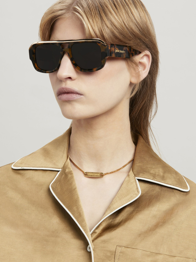 Palm Angels Logo Plate Necklace outlook