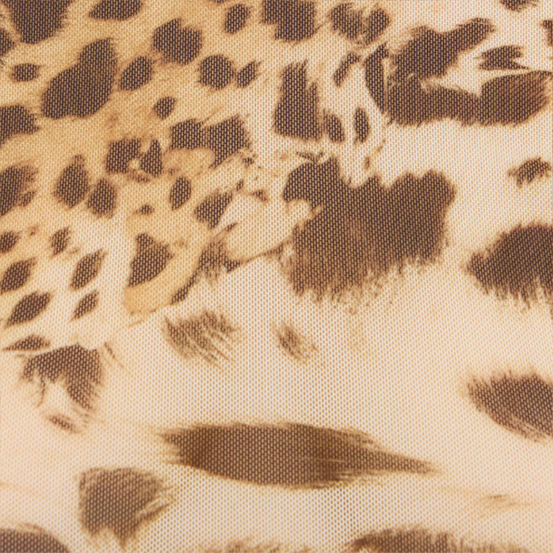 Silk Top with Jaguar Skin Print 5