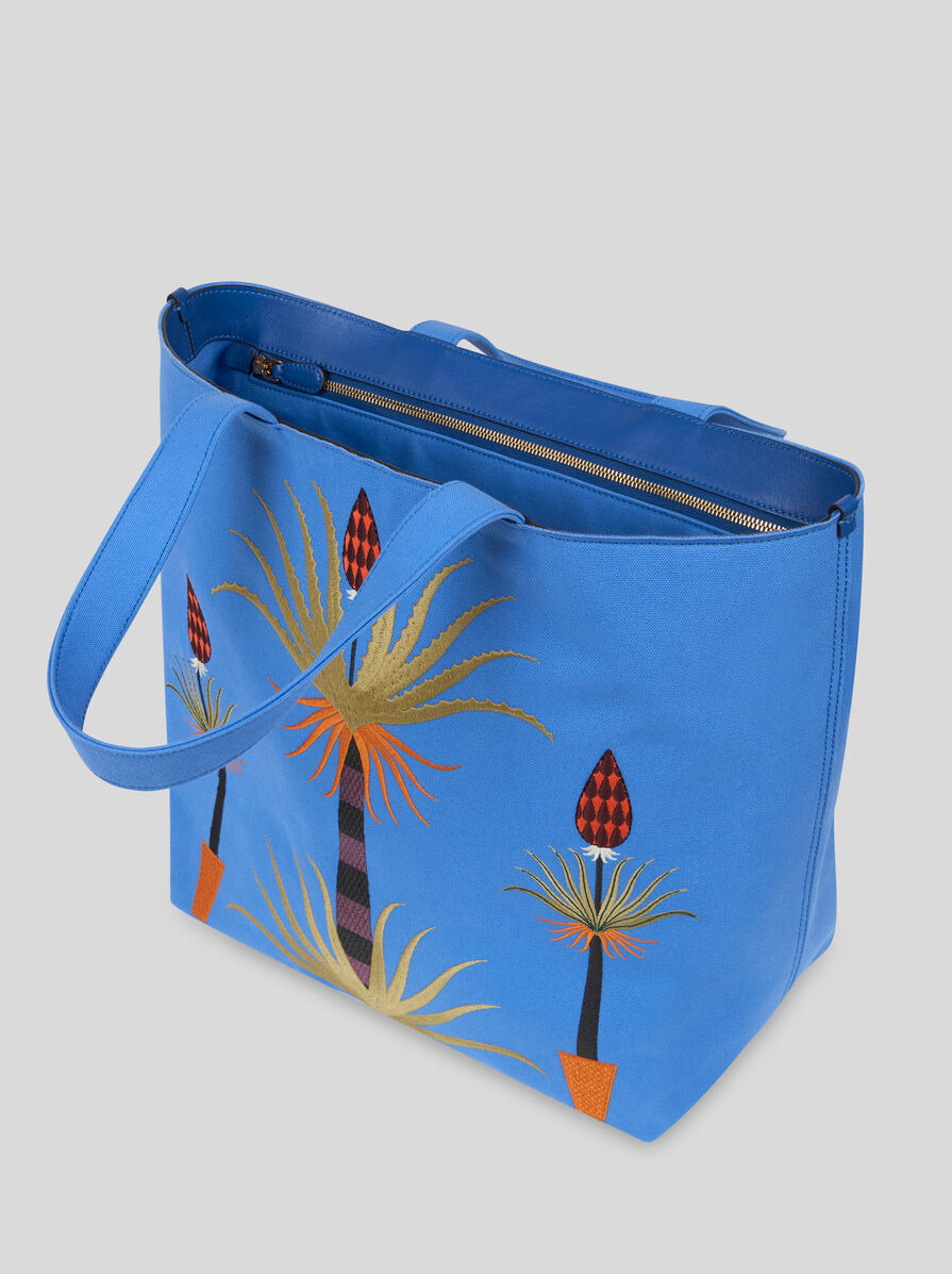 ETRO X AGOSTINO IACURCI LARGE CANVAS TOTE BAG - 4