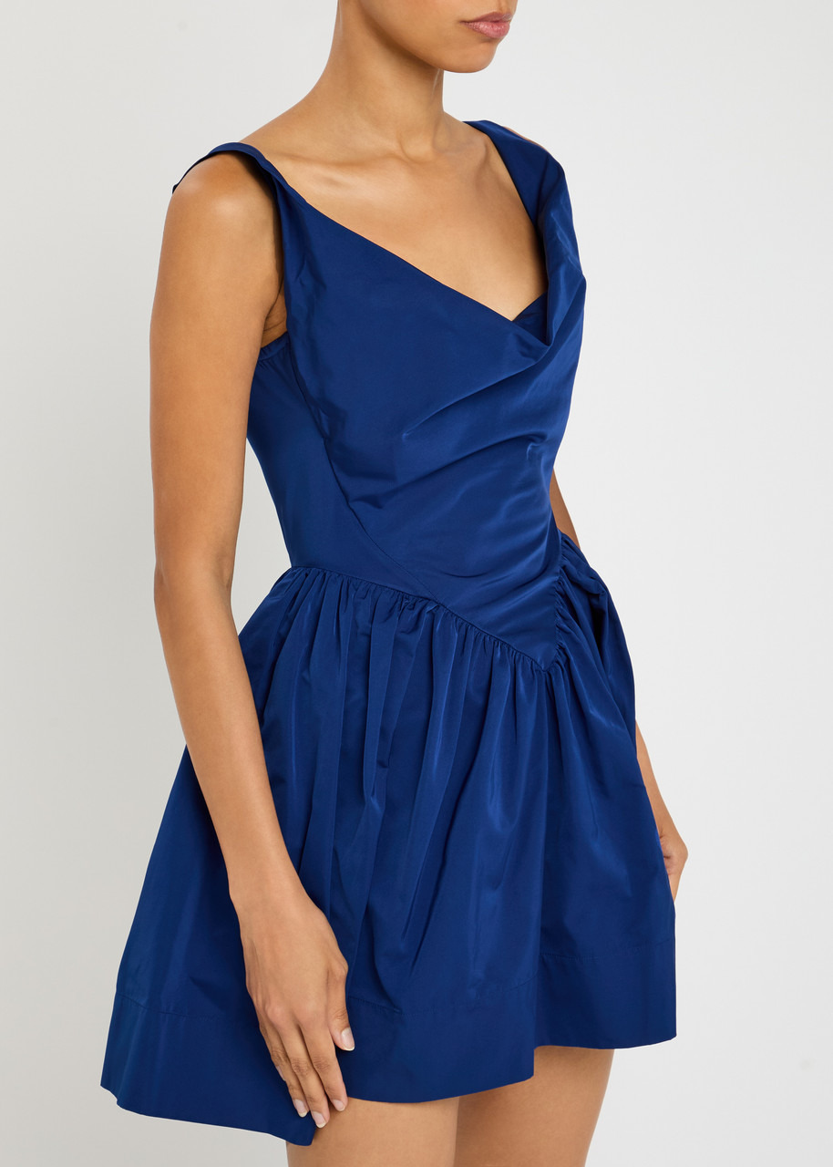 Vivienne Westwood Mini Sunday Draped Taffeta Mini Dress - 2
