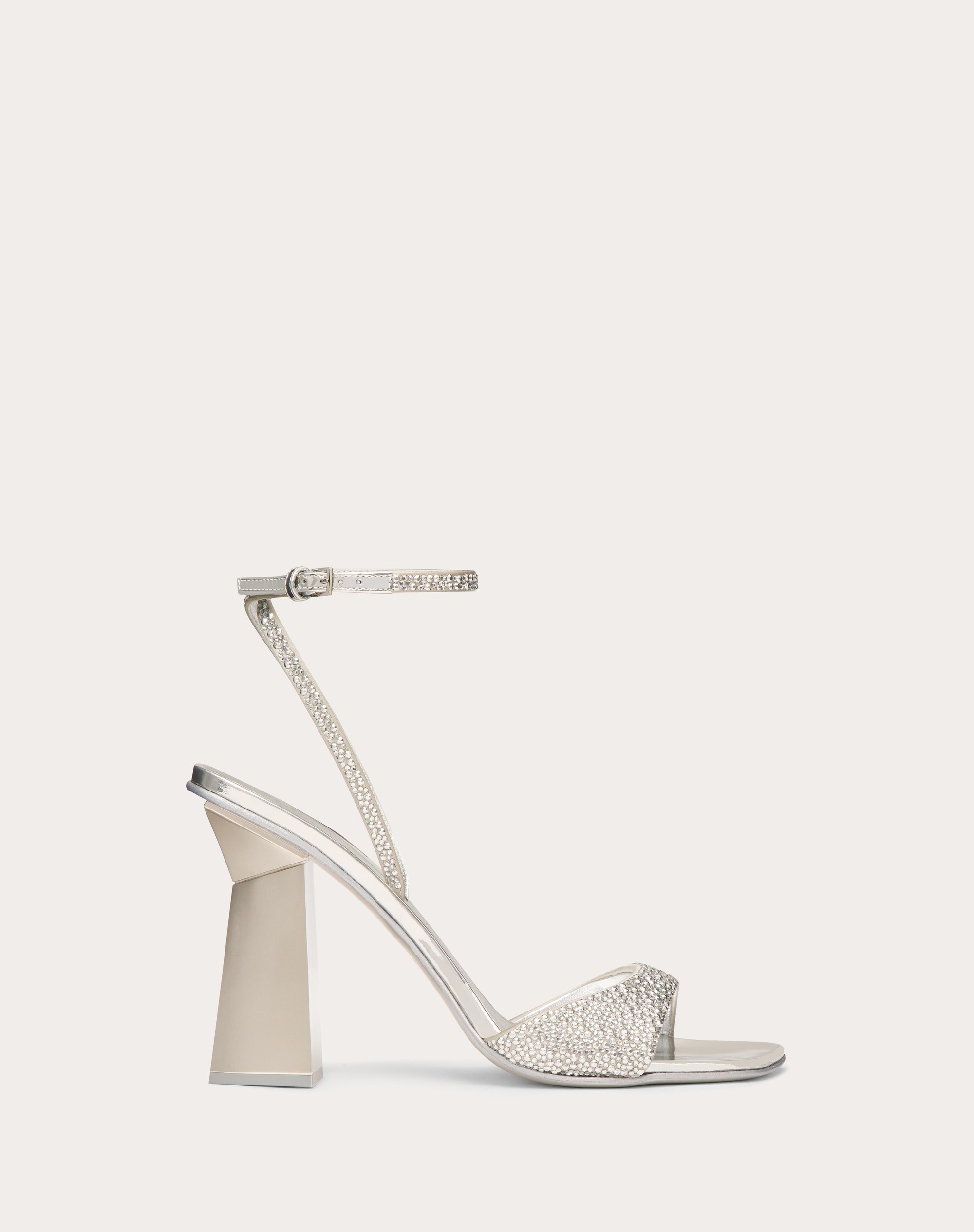 HYPER ONE STUD SANDAL WITH CRYSTAL EMBROIDERY AND MICRO-STUDS 105MM - 1