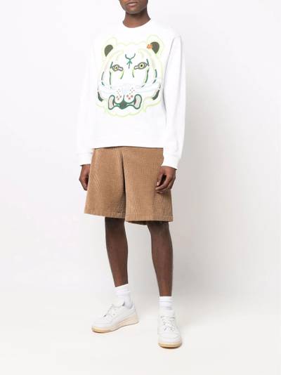 KENZO tiger graphic-print sweatshirt outlook