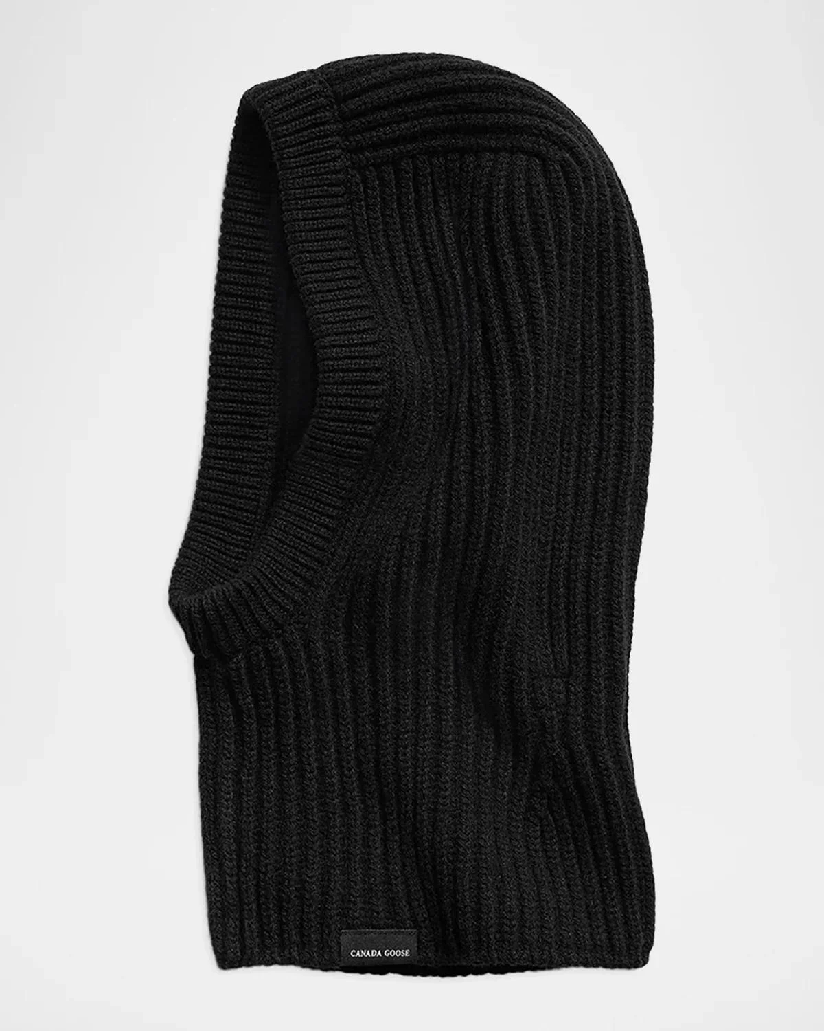 Merino Wool-Cashmere Ribbed Balaclava - 1