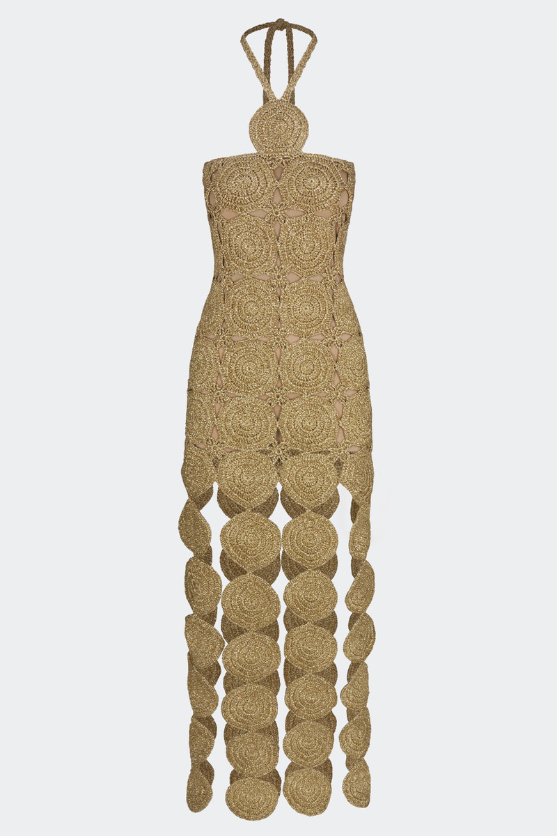 Beep Beep Dress in Star Gold 1