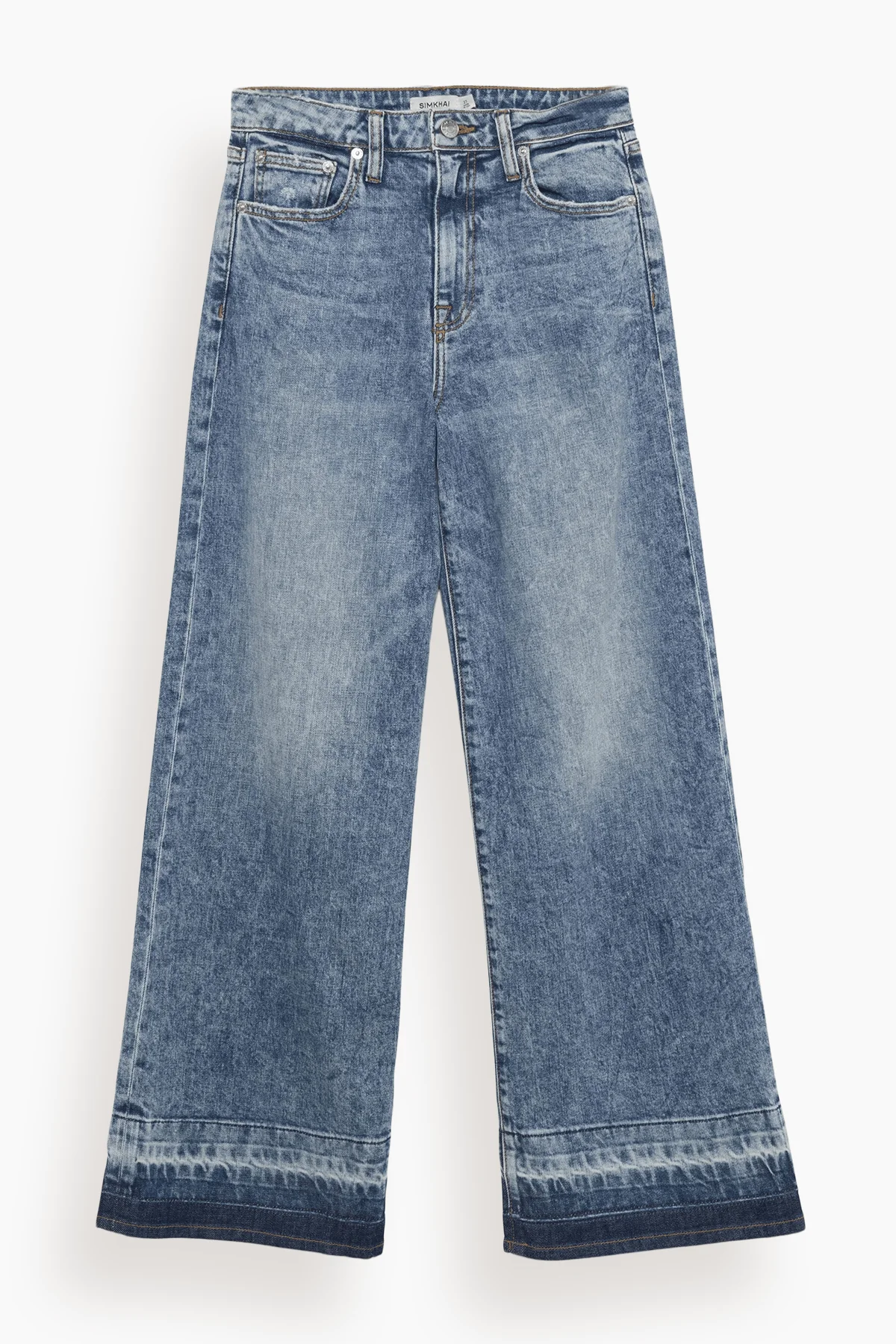 Jude High Rise Crop Wide Leg Jean in Sherwood - 1