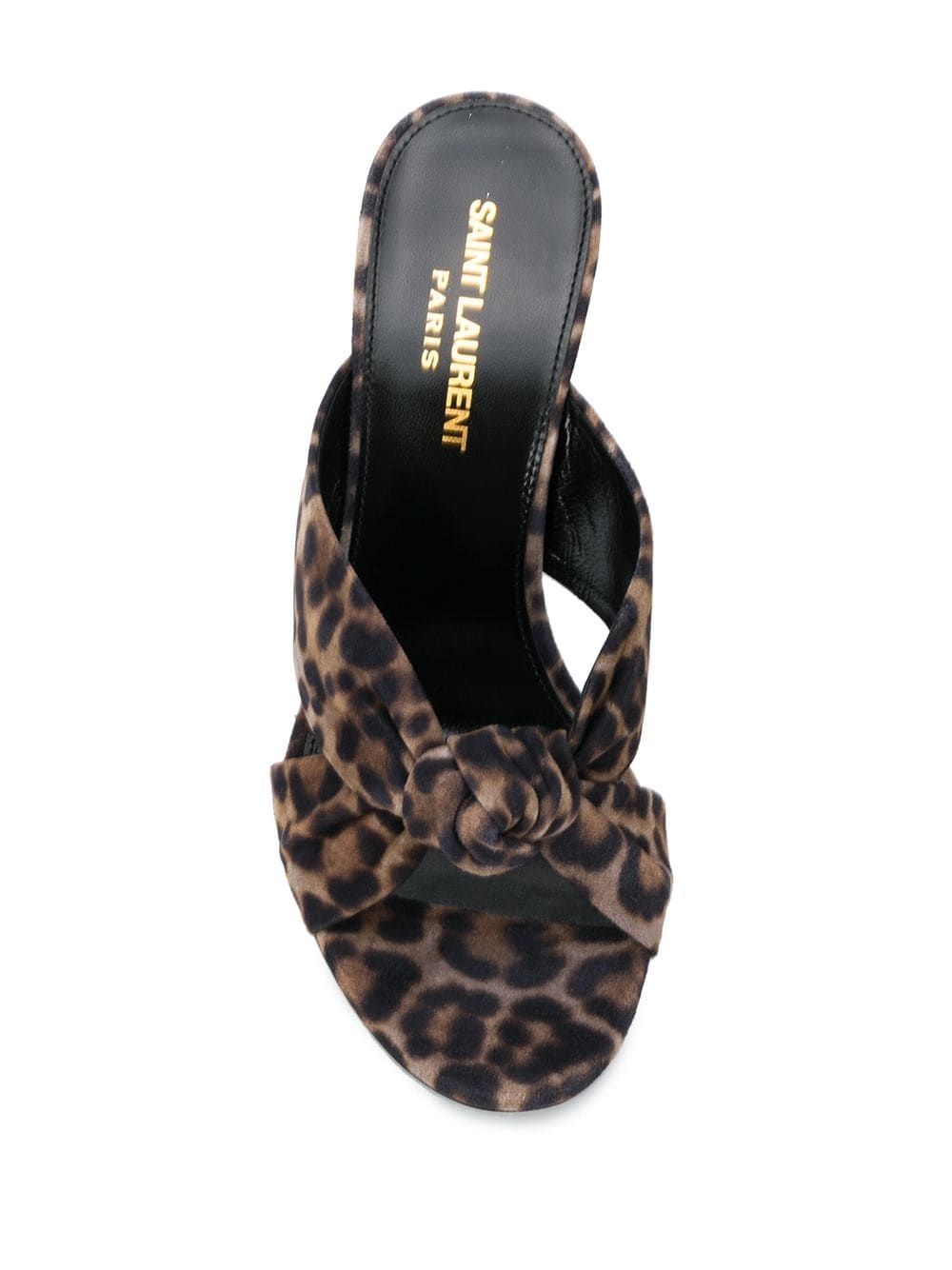 Bianca 100mm leopard-print mules - 4