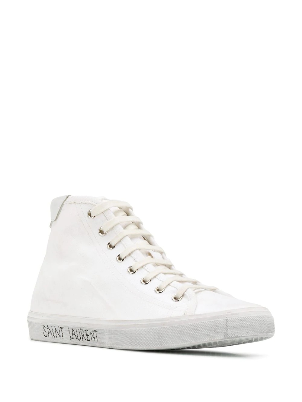 distressed effect high-top sneakers - 2