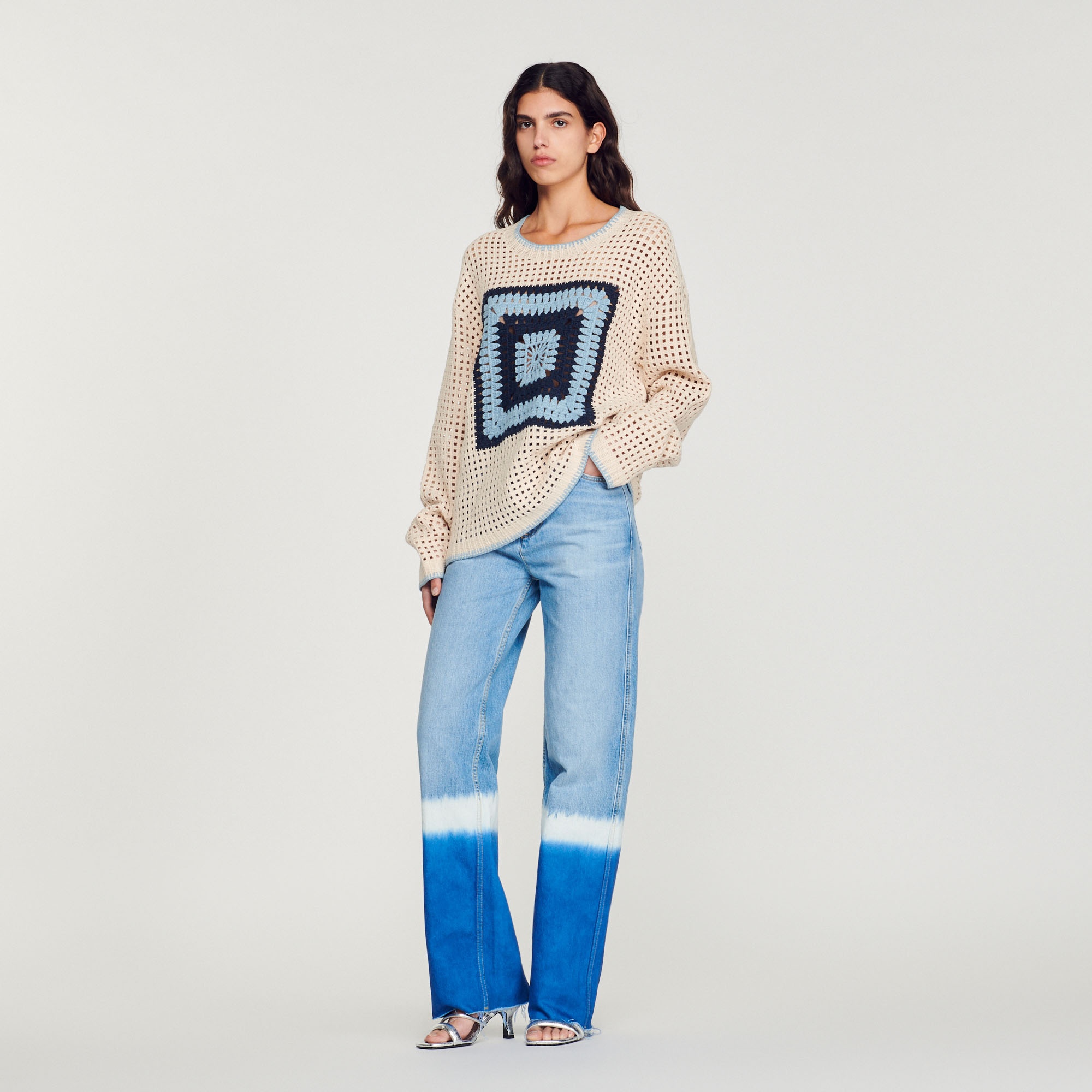 Crochet knit sweater - 3